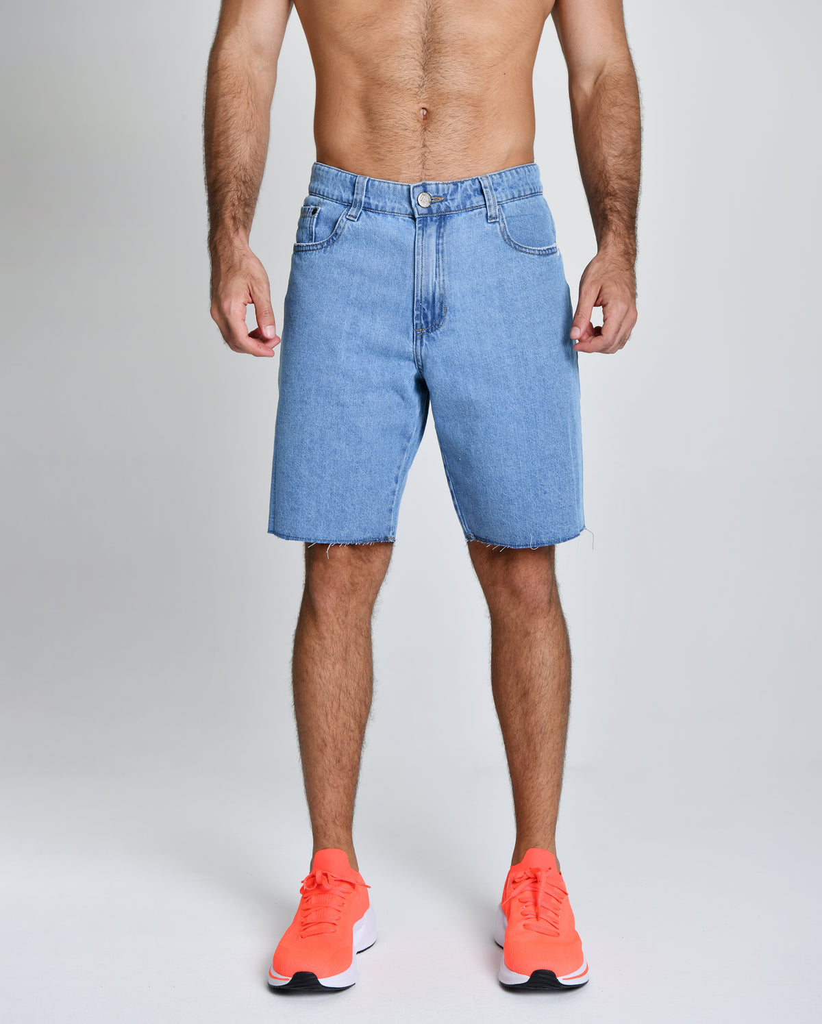 Bermuda Jeans Claro Alto Padrão 6000818