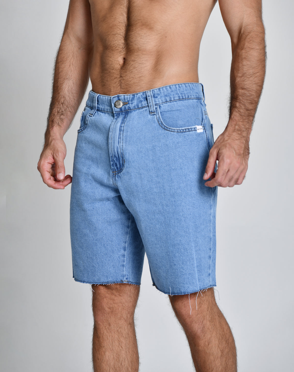 Bermuda Jeans Claro Alto Padrão 6000818