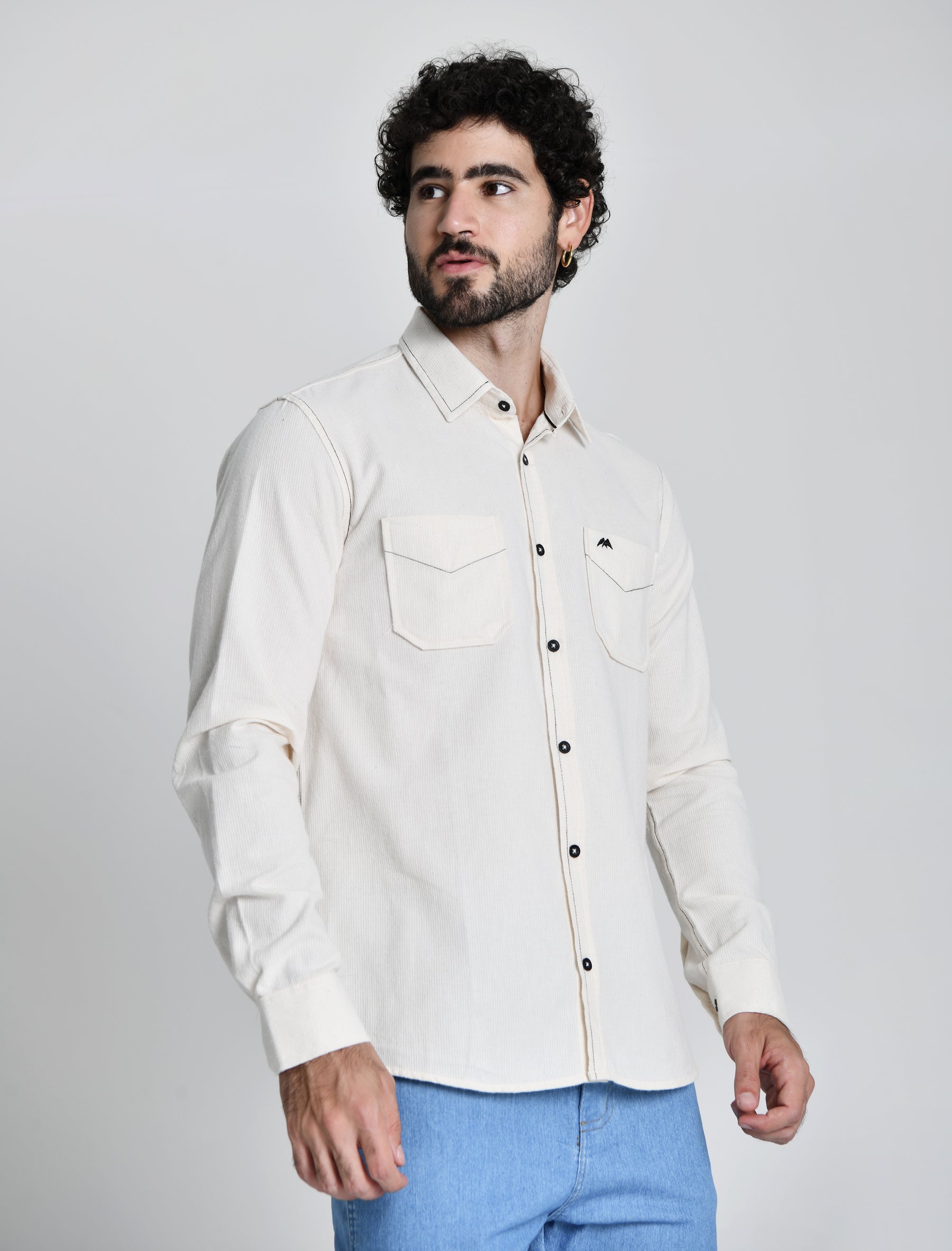 Camisa Masculina Fit 100% Algodão 25044