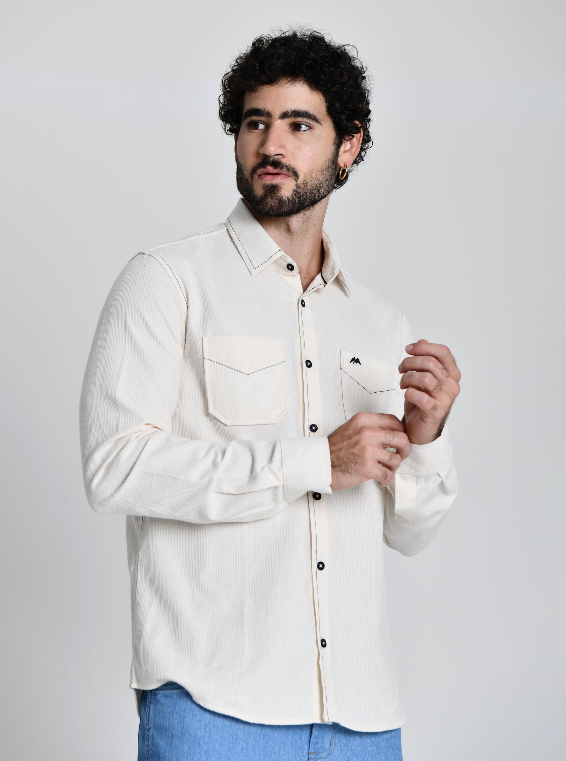 Camisa Masculina Fit 100% Algodão 25044