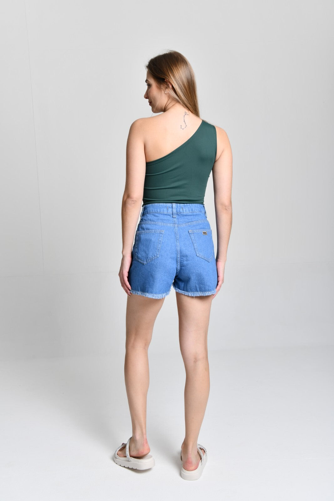Short Fem Jeans Com Brilho HiLL cod 000053