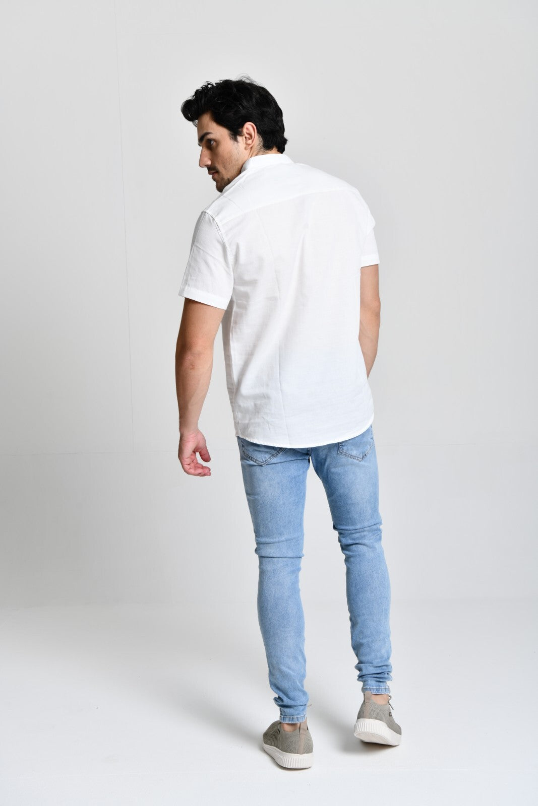 Camisa Gola Padre Manga Curta Branca cod 000537