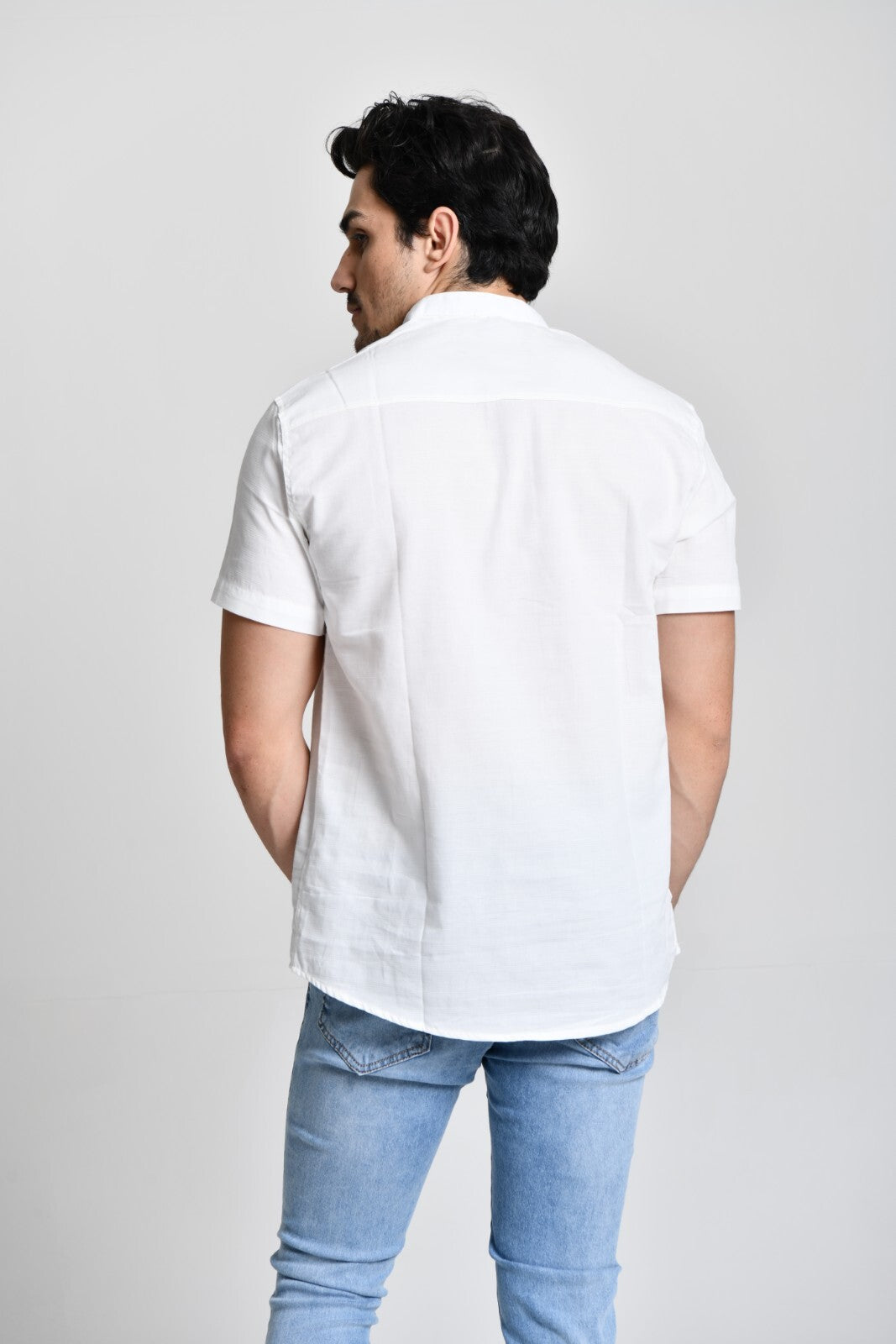 Camisa Gola Padre Manga Curta Branca cod 000537