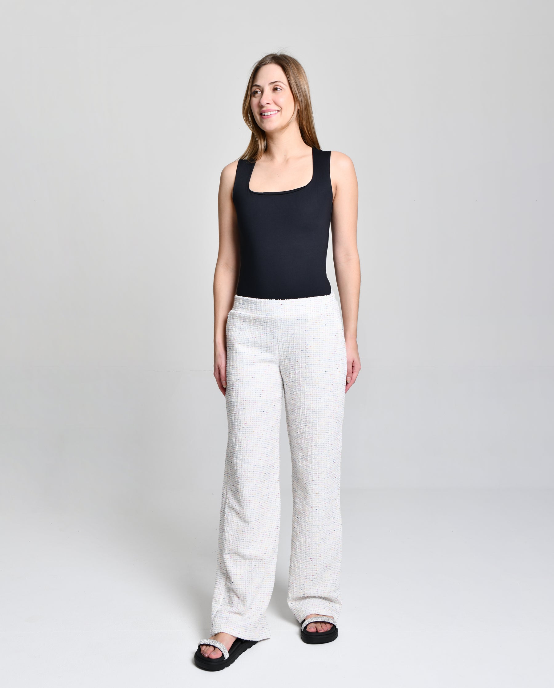 Calça Fem Lurex Brilhante Ultra Luxo cod 000398