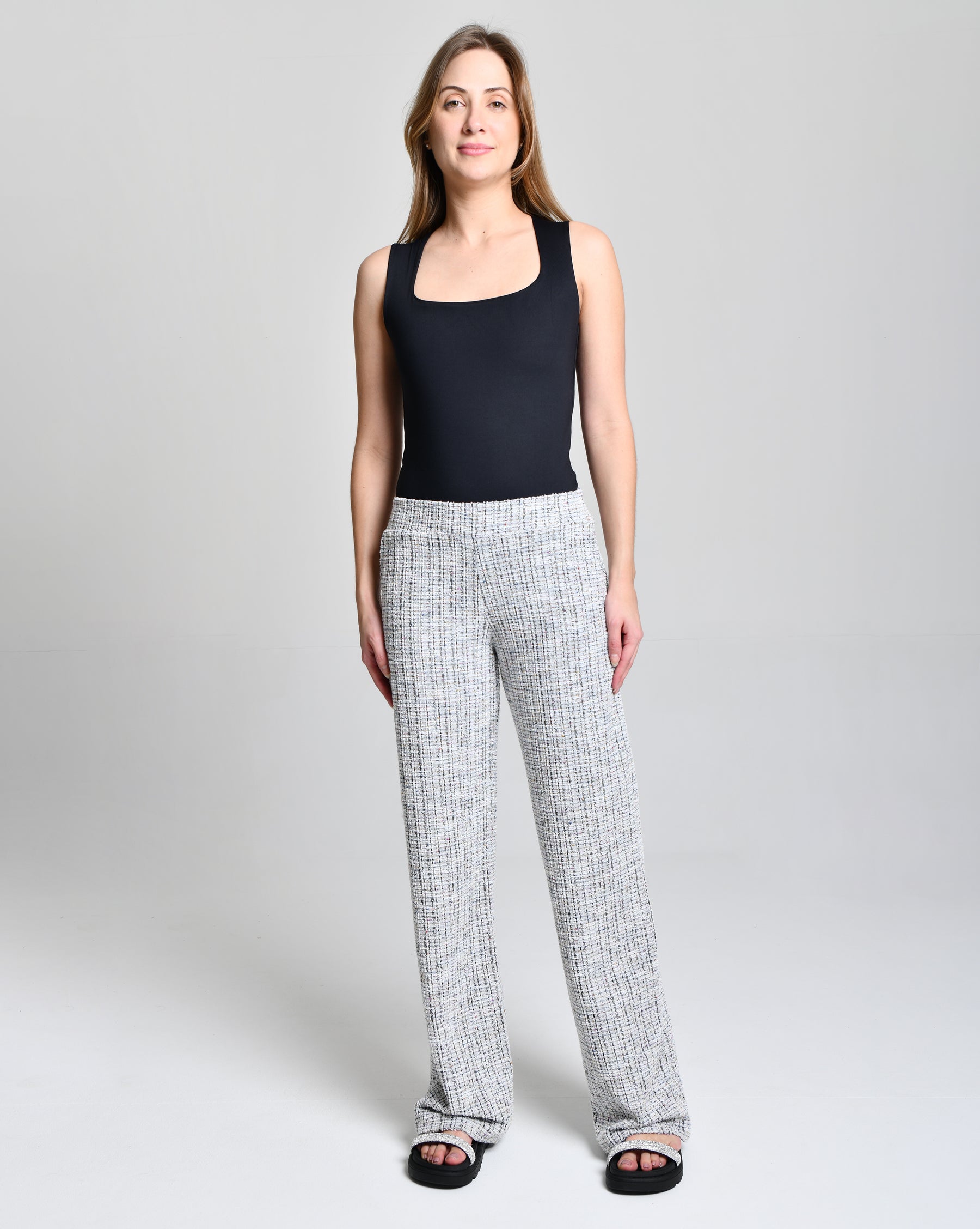 Calça Fem Lurex Brilhante Ultra Luxo cod 000398