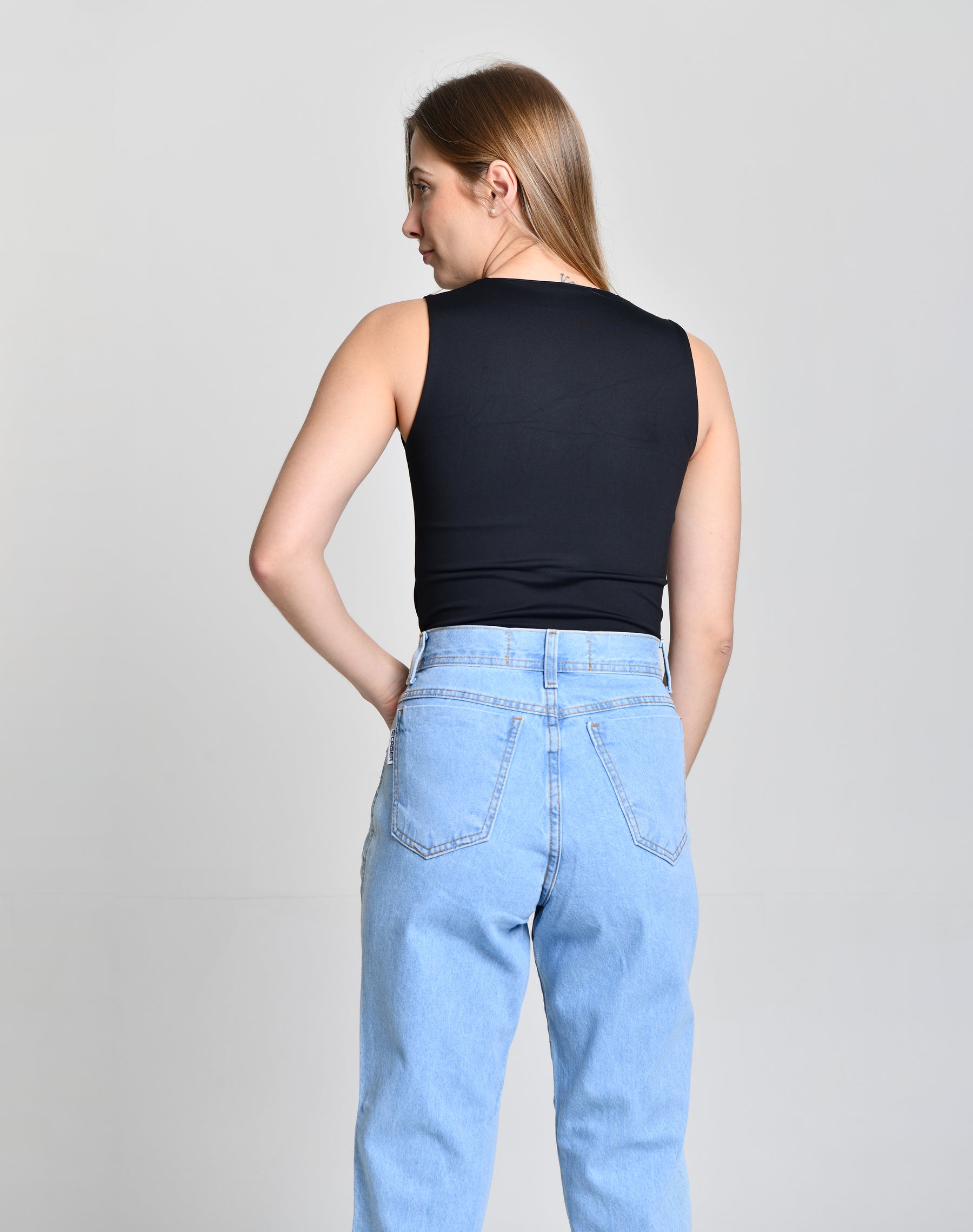 Calça Jeans Claro Linha Mom cod 000343