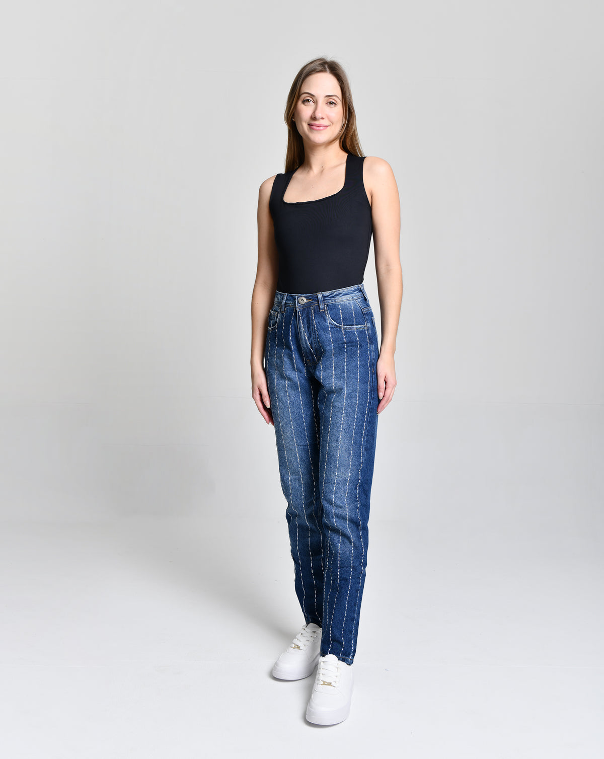 Calça Fem Com Strass cód.000142