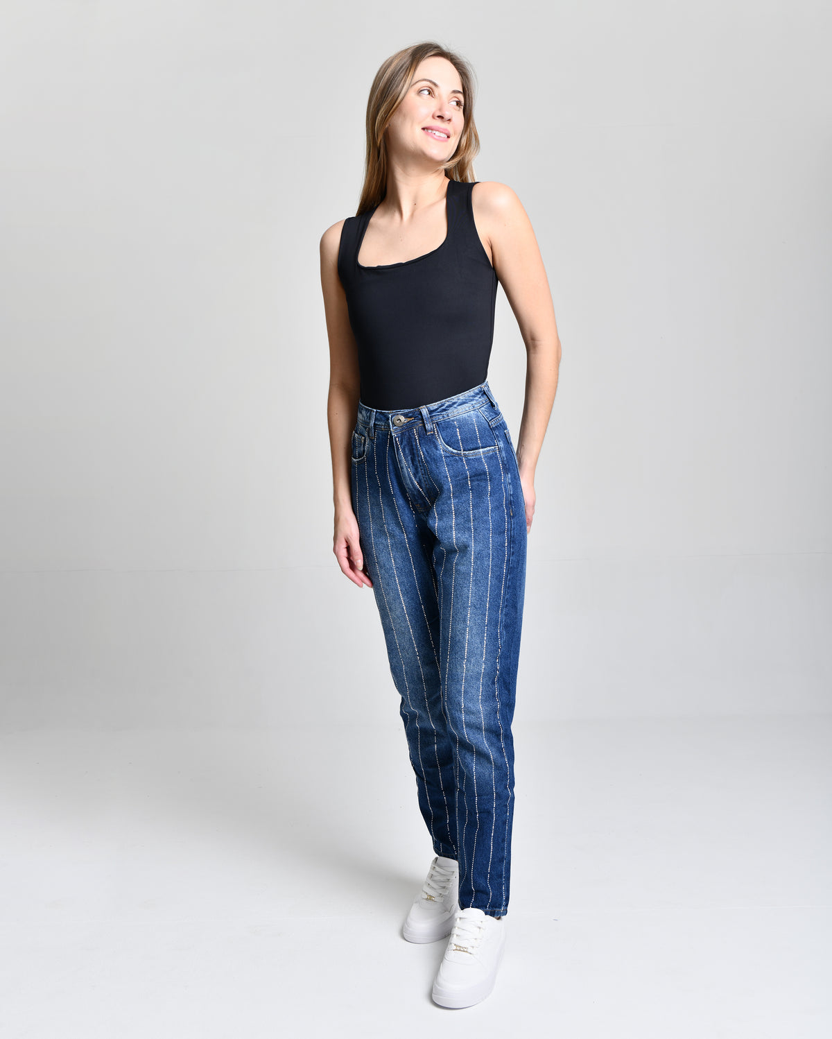 Calça Fem Com Strass cód.000142