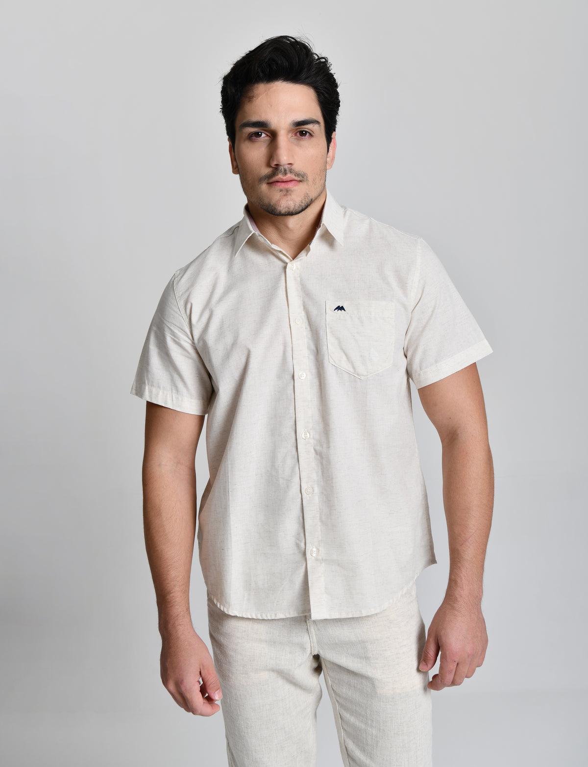 Camisa Social Linho Alto Padrão cod 000542