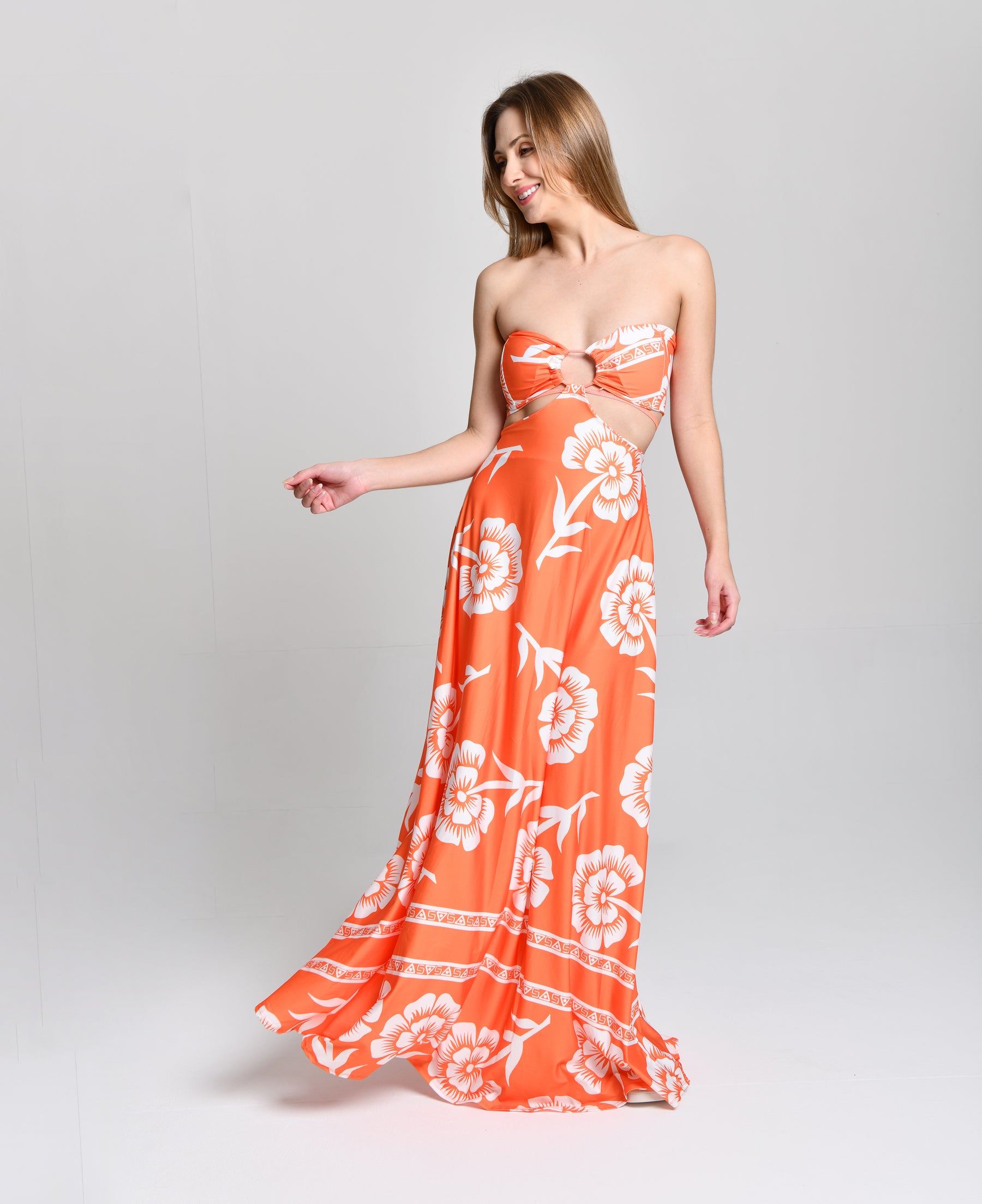 Vestido Primavera Sem Alça cod 000580