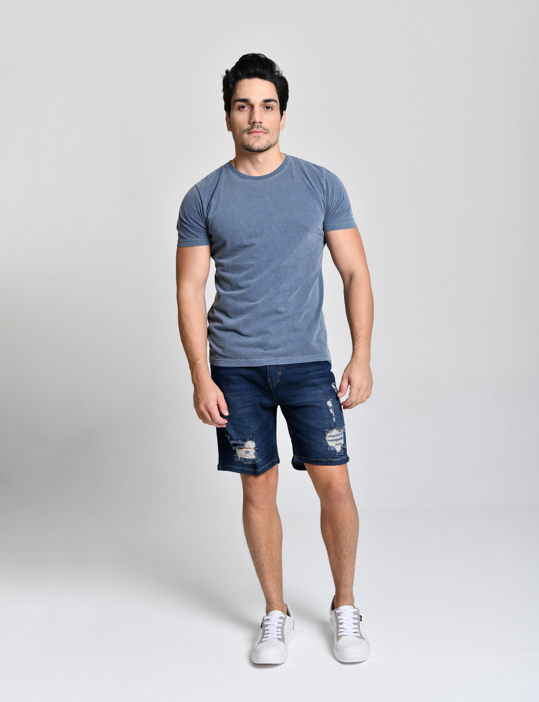 Bermuda Style Jeans Rasgada cod 000316