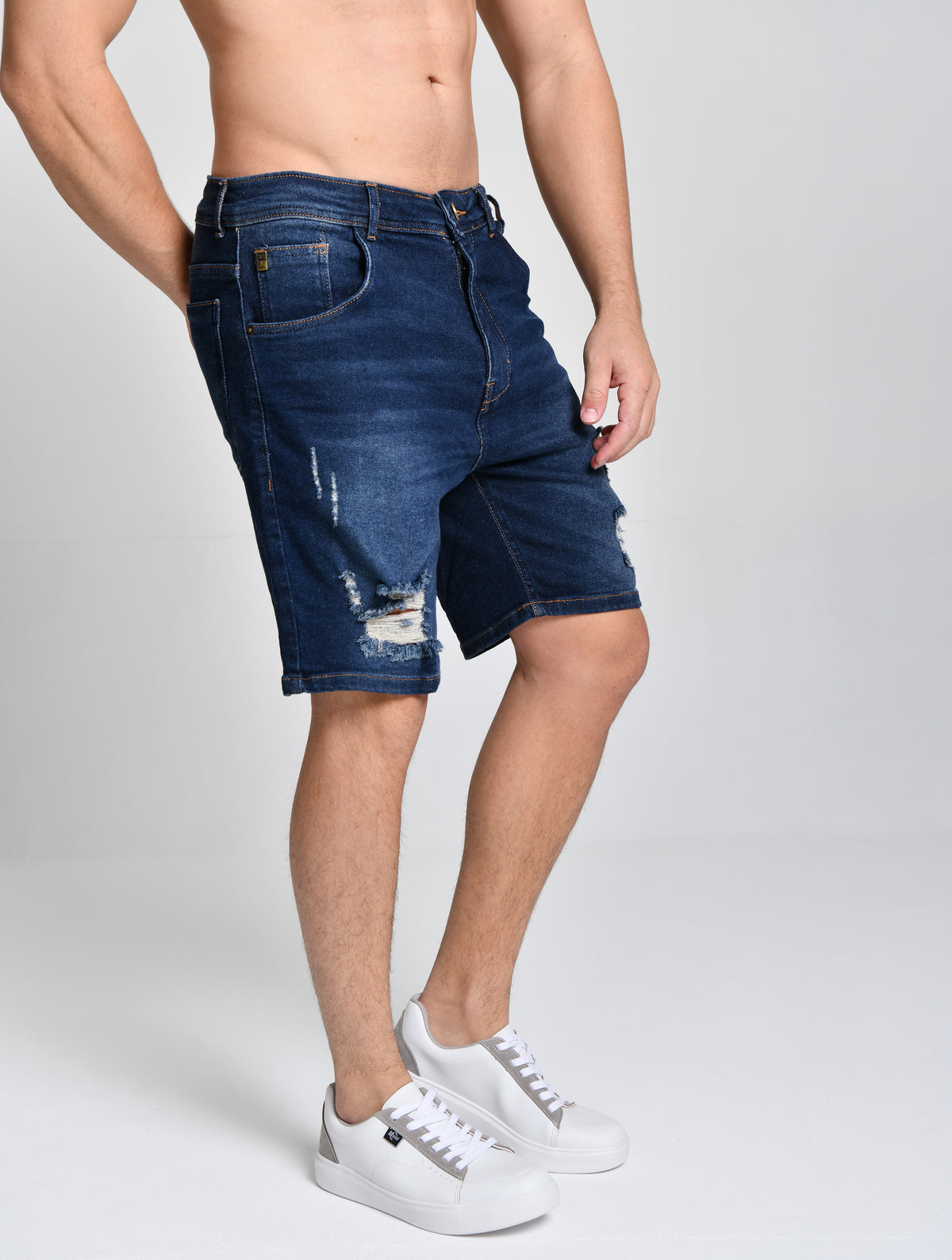 Bermuda Style Jeans Rasgada cod 000316