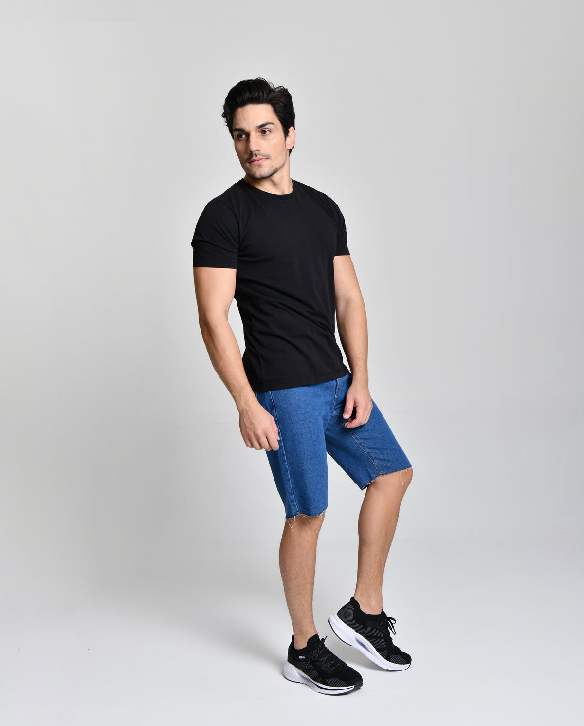 Camisa Básica Preta Hill 100% Algodão cod 000512