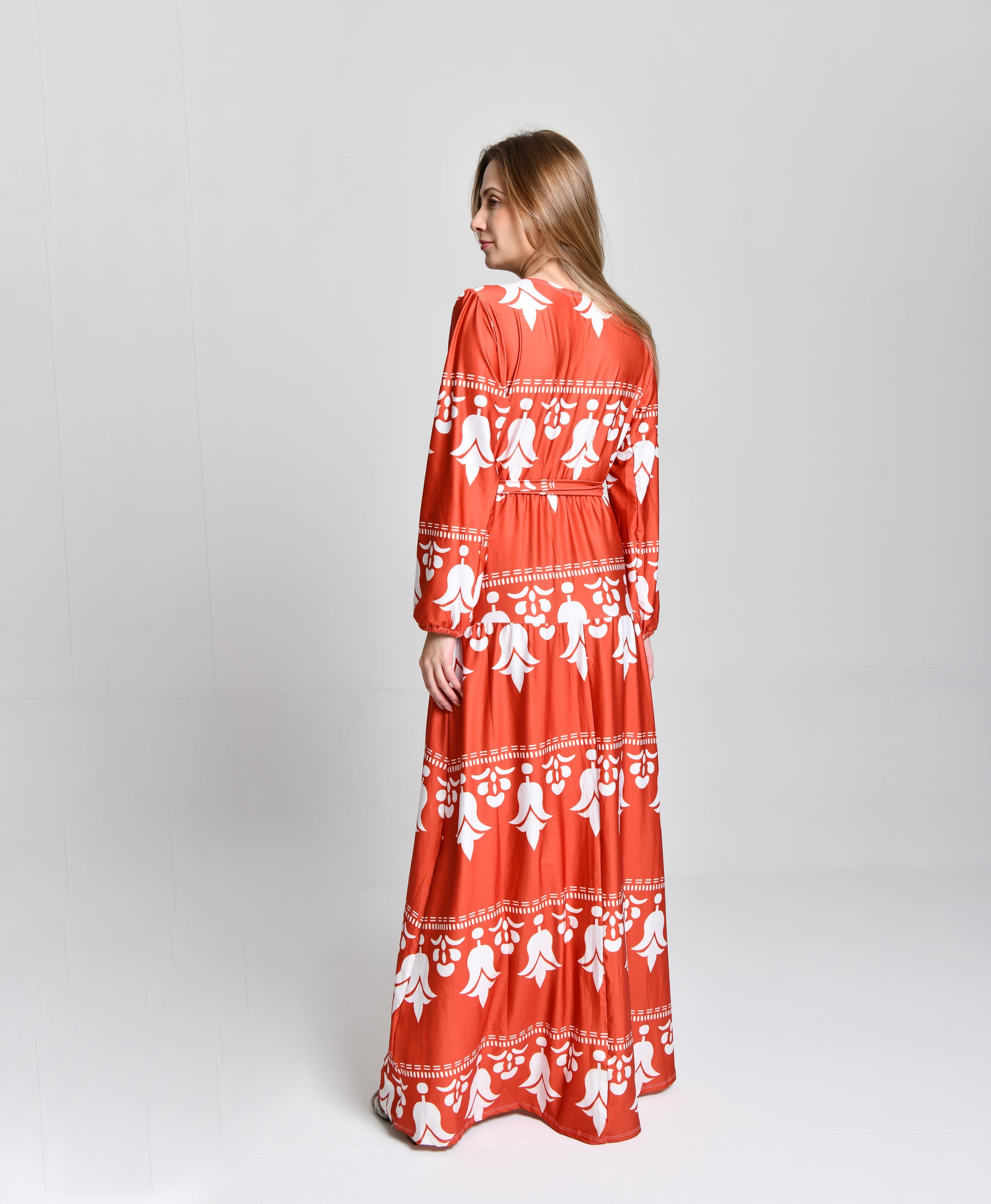 Vestido Alto Padrão Primavera Terra cod 000263