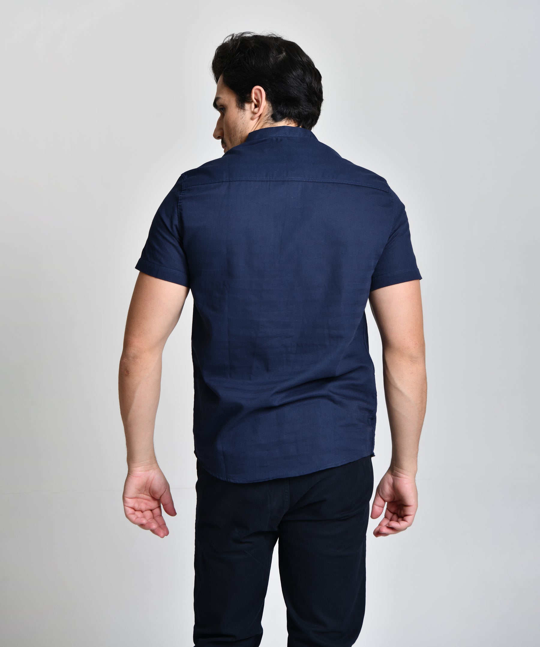 Camisa Gola Padre azul escura cod 000534