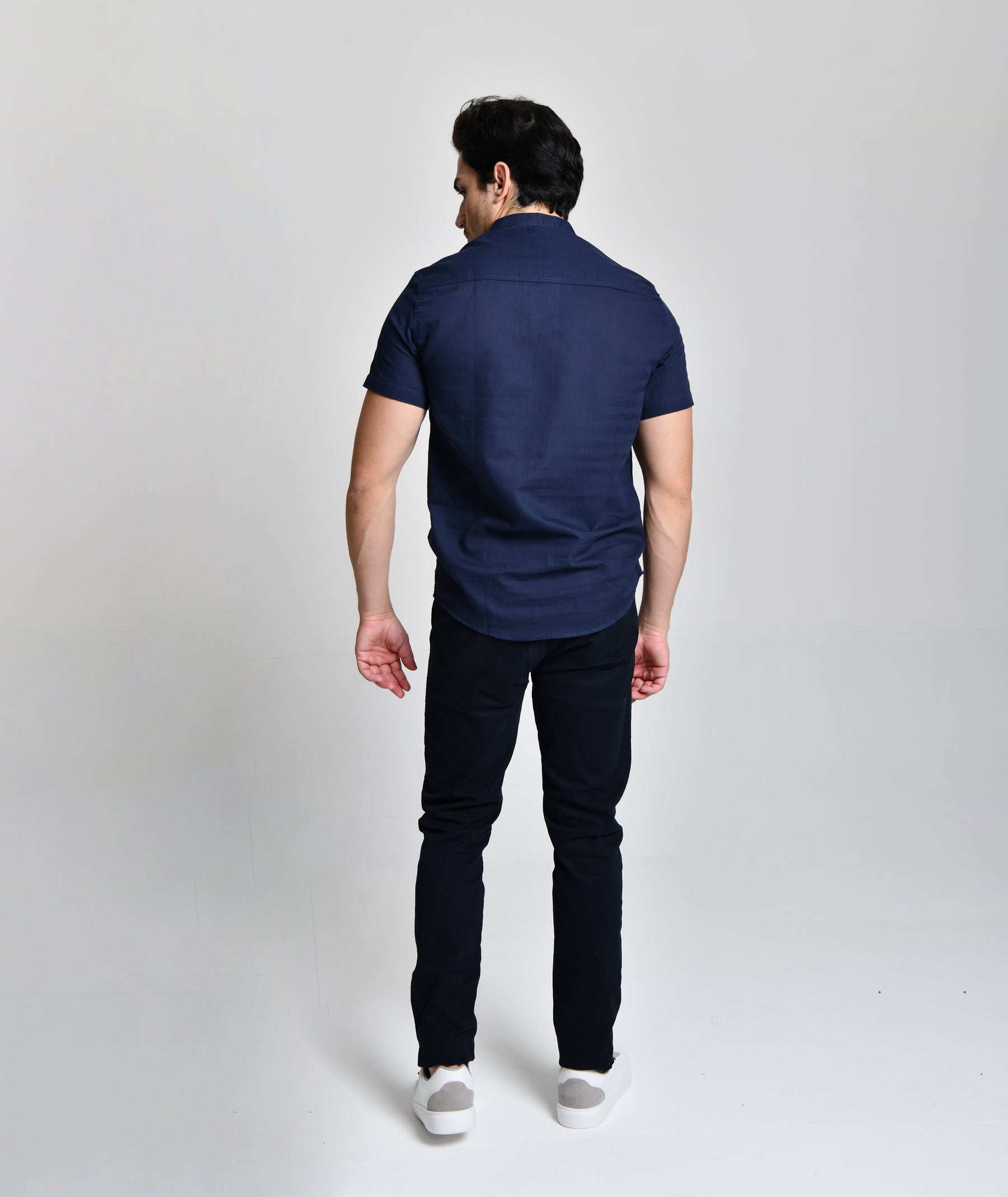 Camisa Gola Padre azul escura cod 000534