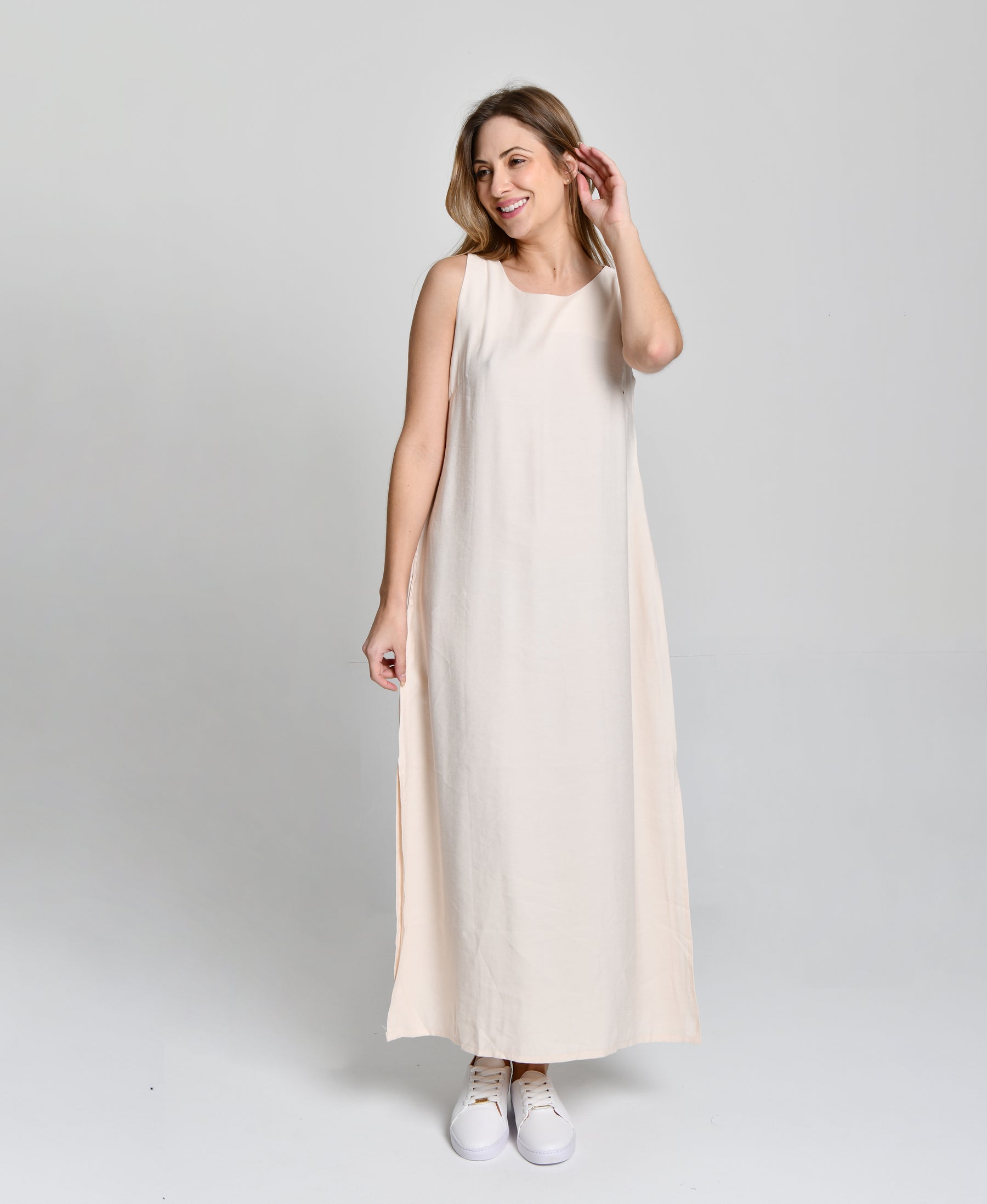 Vestido Burguês Areia HiLL cod 000223