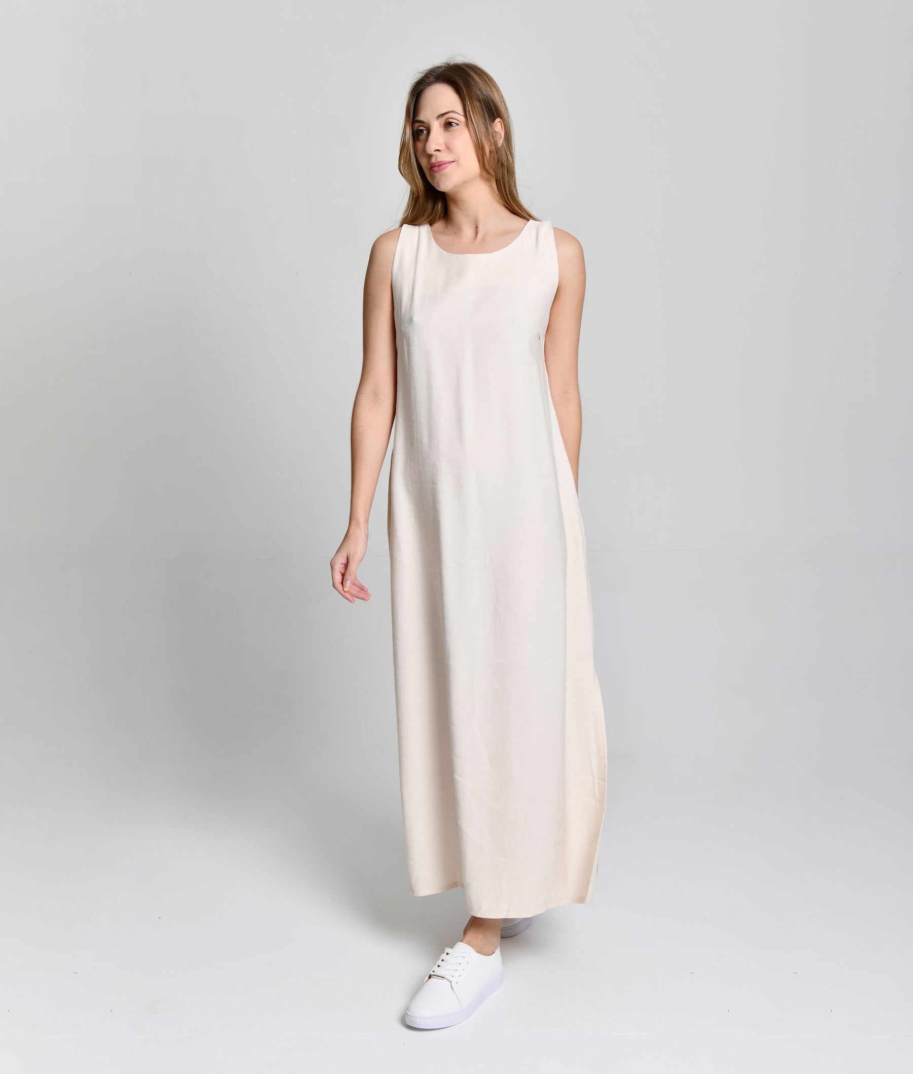 Vestido Burguês Areia HiLL cod 000223