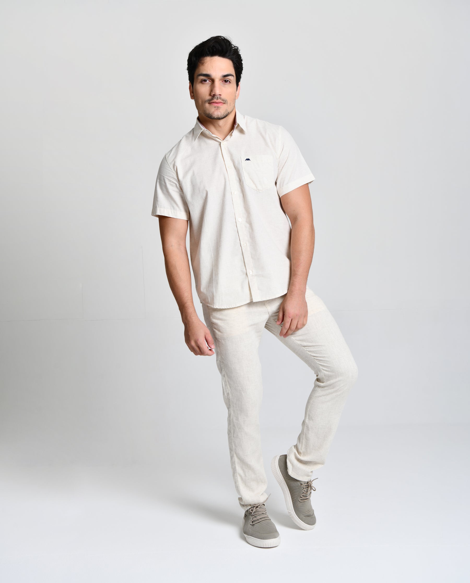 Camisa Social Linho Alto Padrão cod 000542