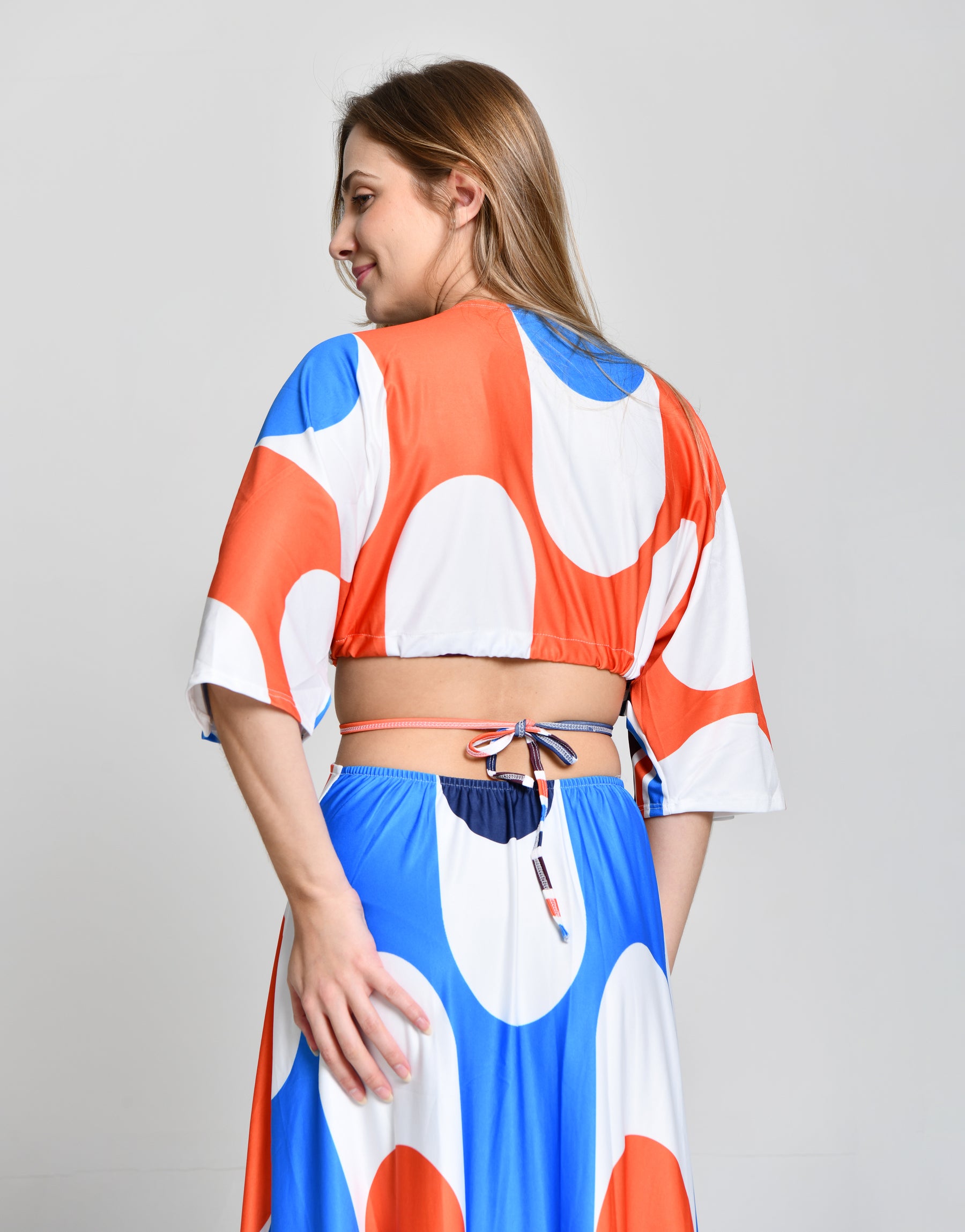 Vestido Multicolor Cintura Aberta cod 000578