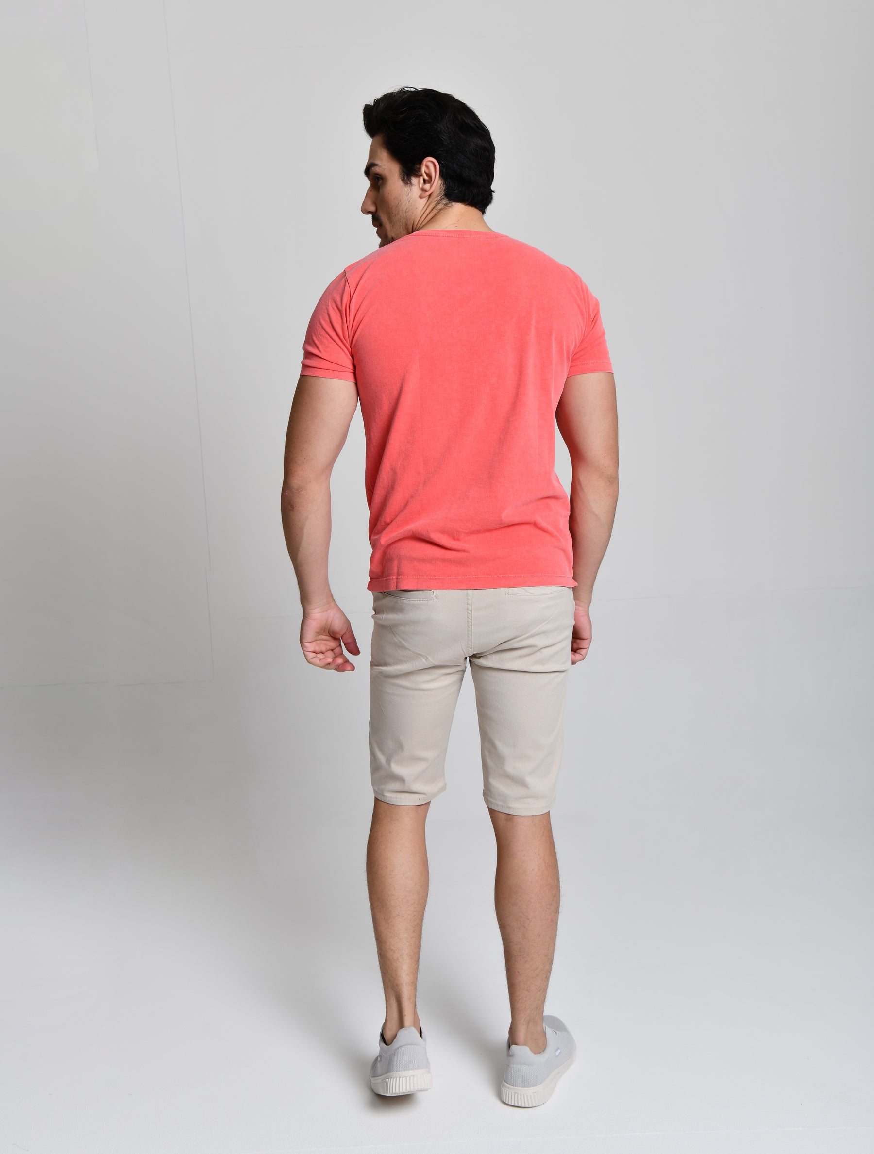 Camisa Básica Hill Salmão 100% Algodão cod 000519