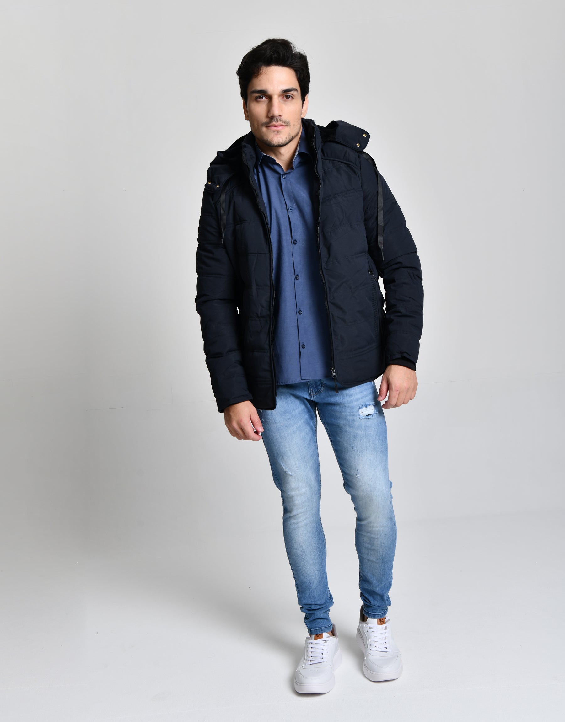 Jaqueta C/ Capuz All Black HiLL cod 000436