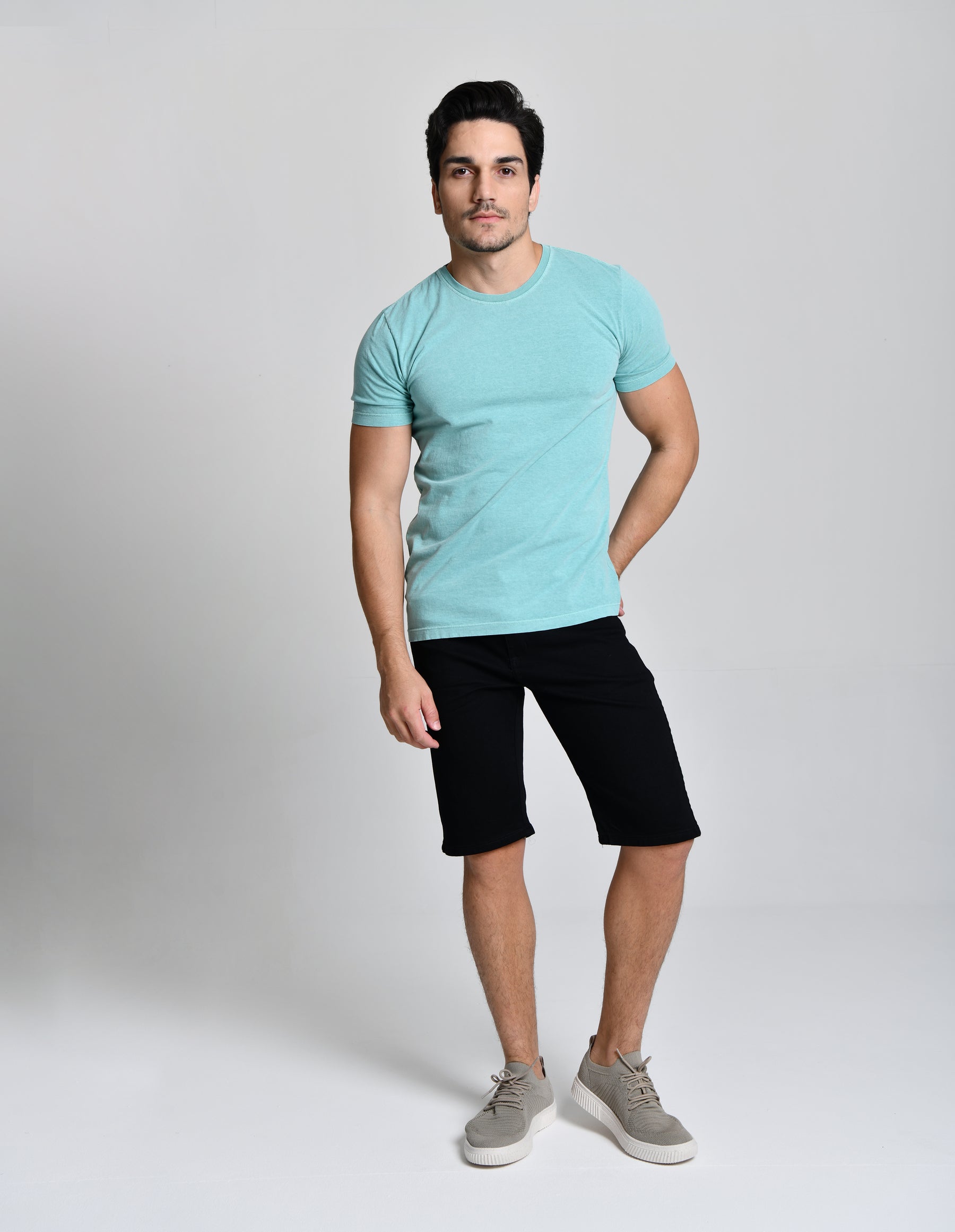 Camisa Básica Hill Verde Claro 100% Algodão cod 000523
