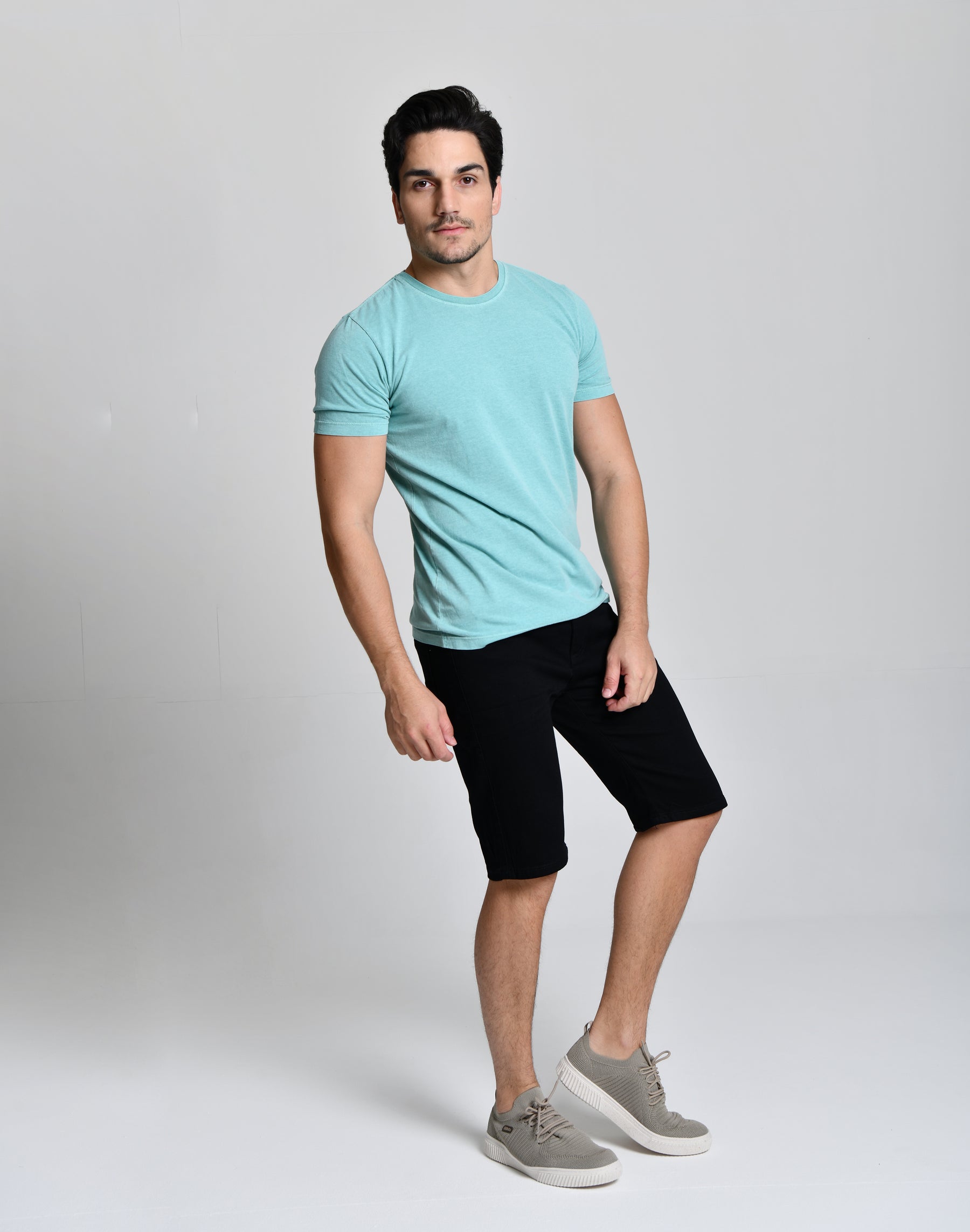 Camisa Básica Hill Verde Claro 100% Algodão cod 000523