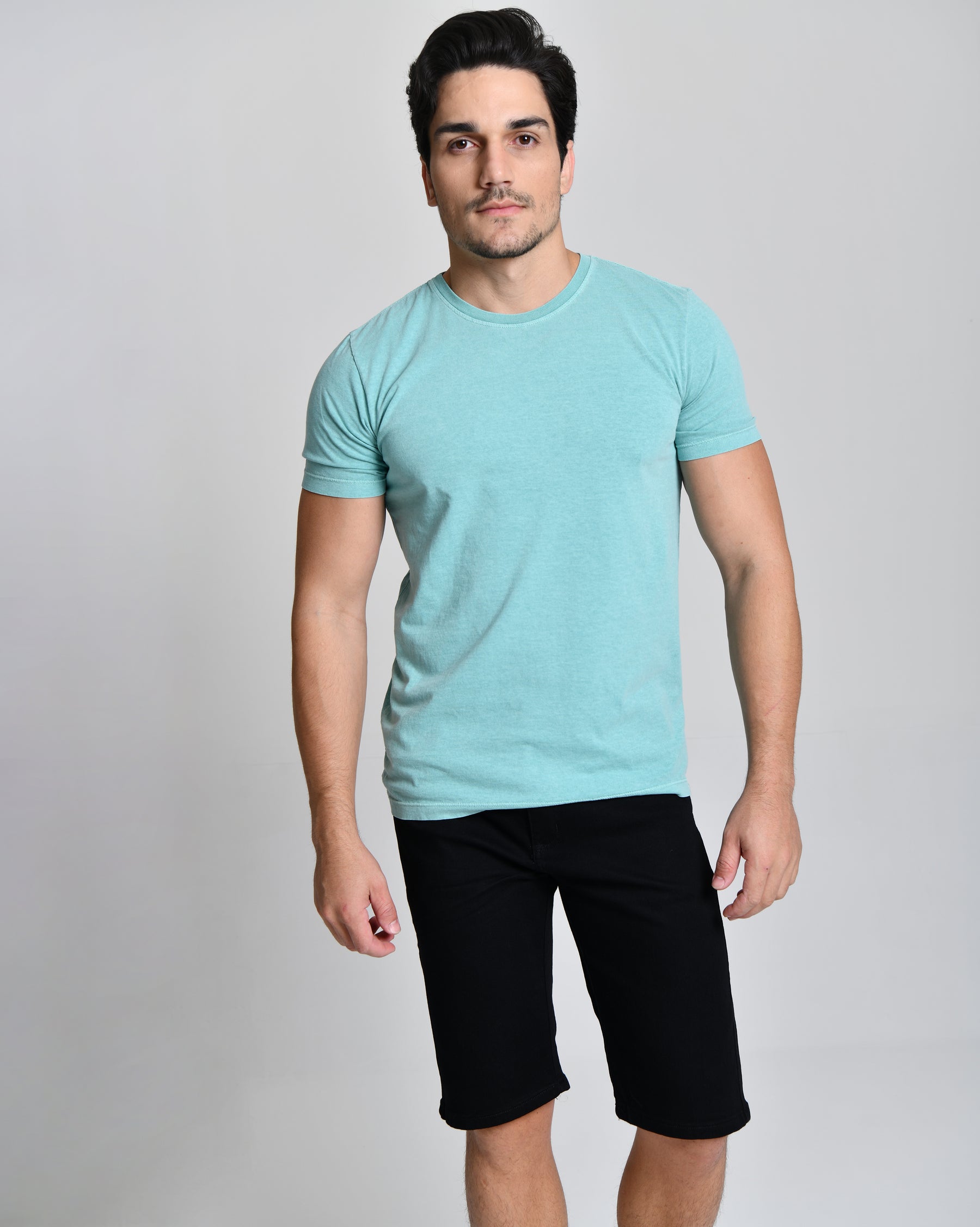 Camisa Básica Hill Verde Claro 100% Algodão cod 000523