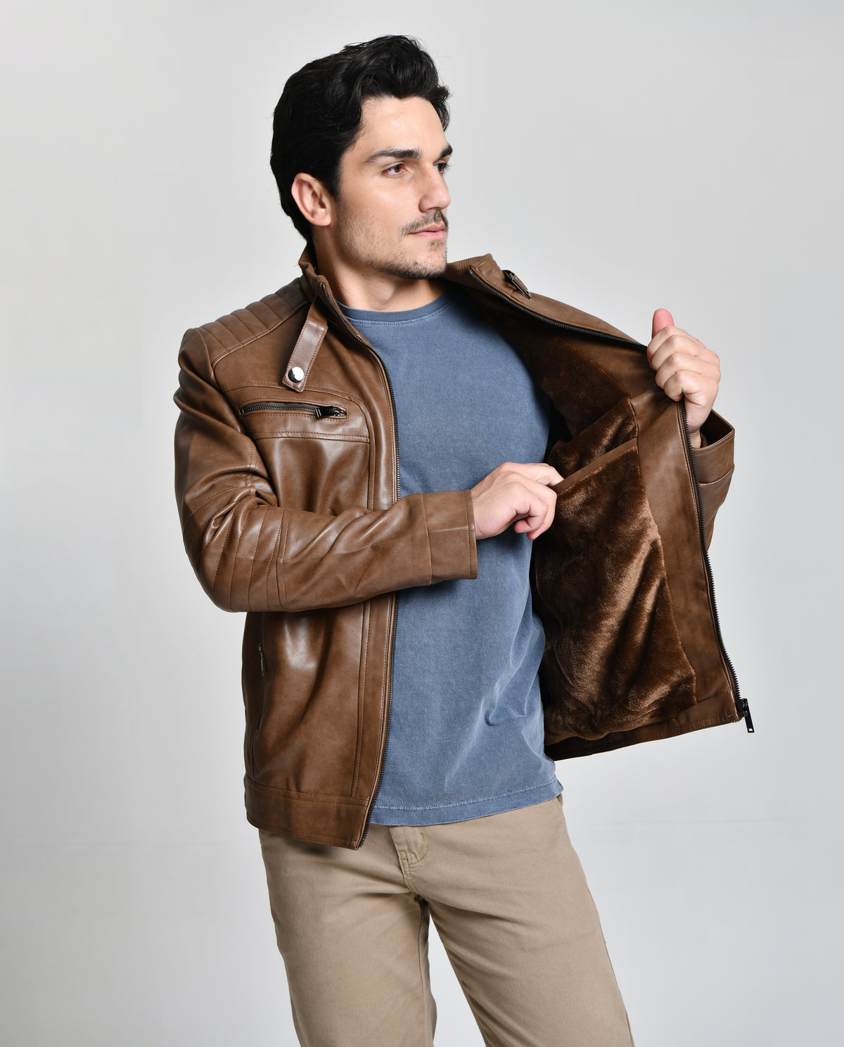 Jaqueta Marrom Ultra Luxo HiLL 393