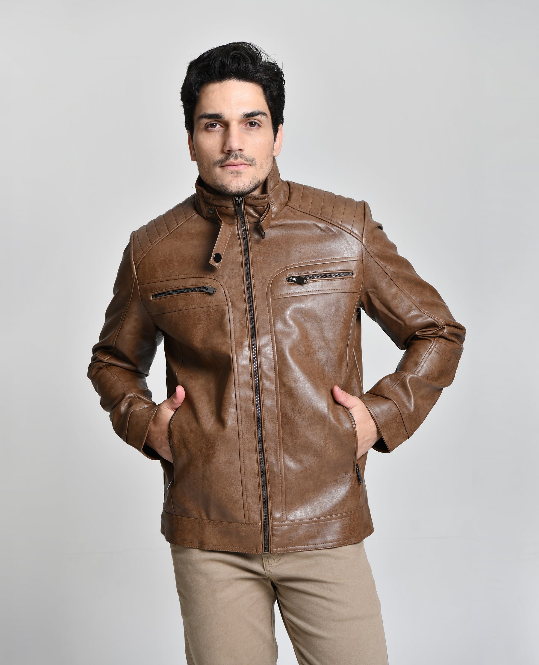 Jaqueta Marrom Ultra Luxo HiLL 393