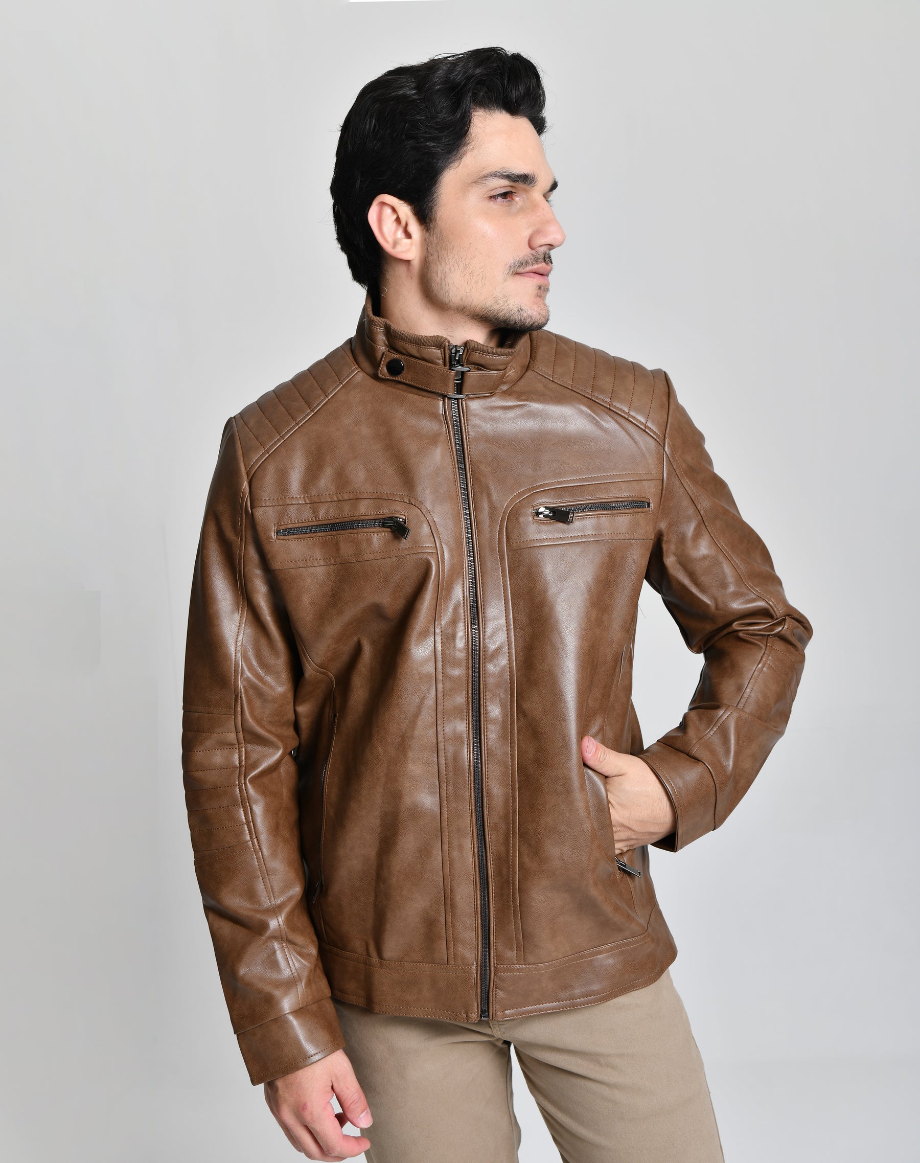 Jaqueta Marrom Ultra Luxo HiLL 393