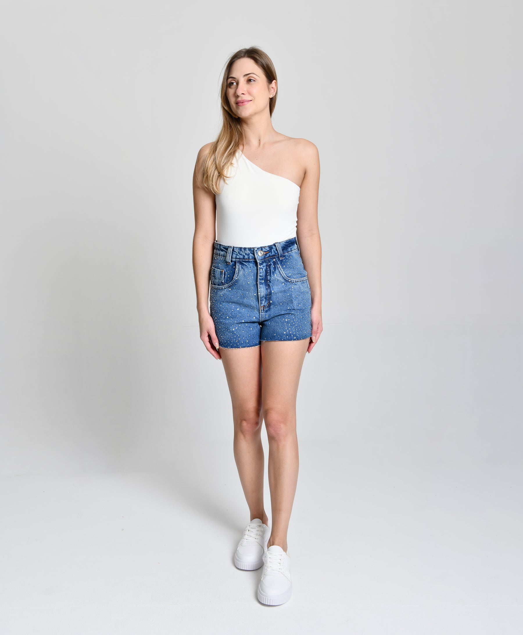 Short Jeans Com Strass cod 6000640