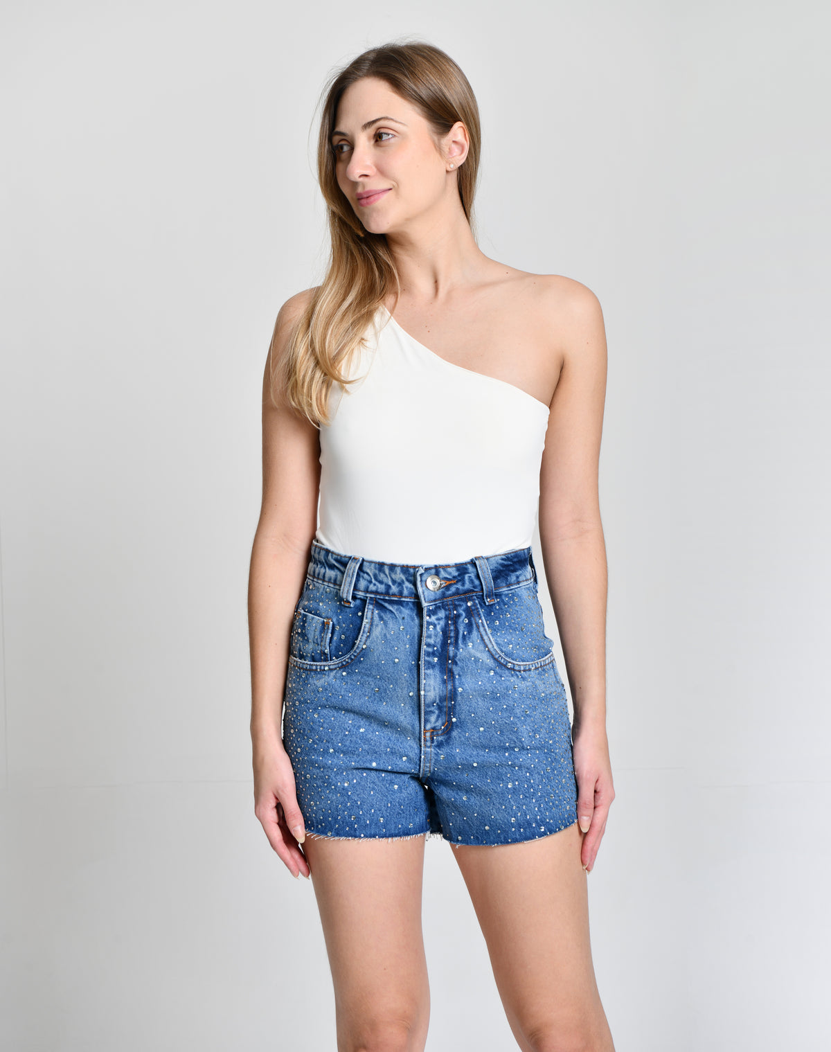 Short Jeans Com Strass cod 6000640