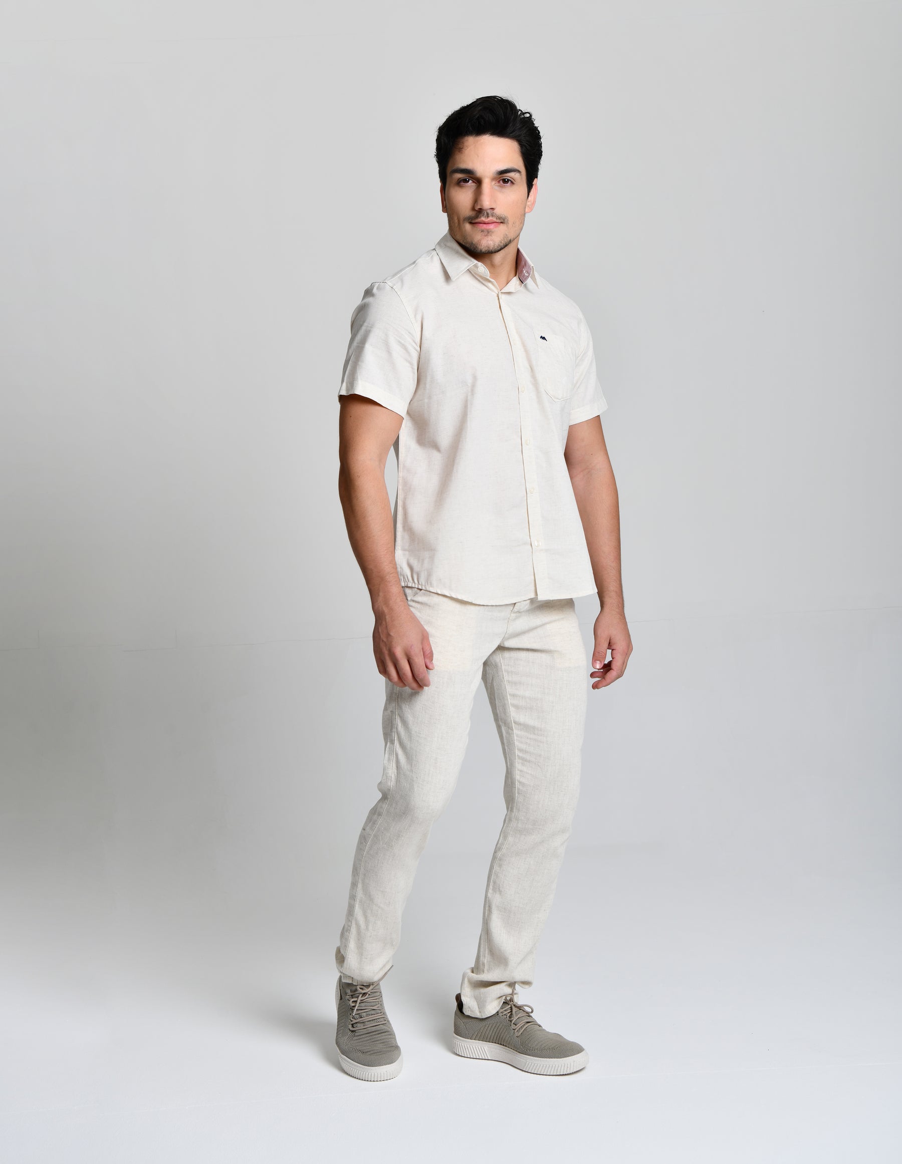 Camisa Social Linho Alto Padrão cod 000542