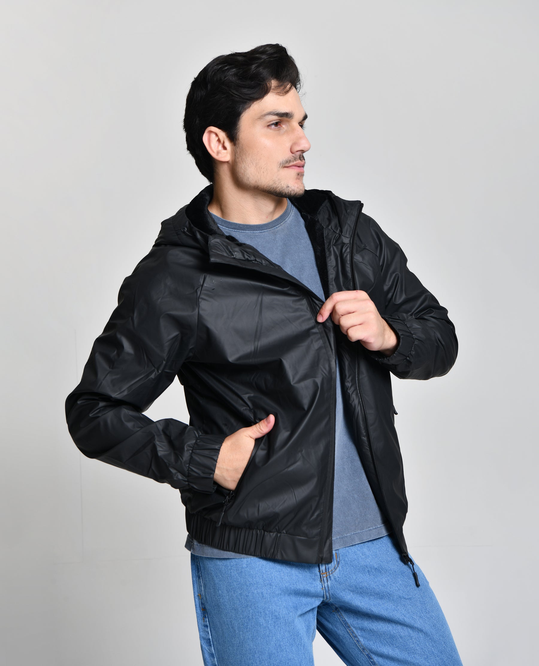 Jaqueta Corta Vento Aveludada cod 000432
