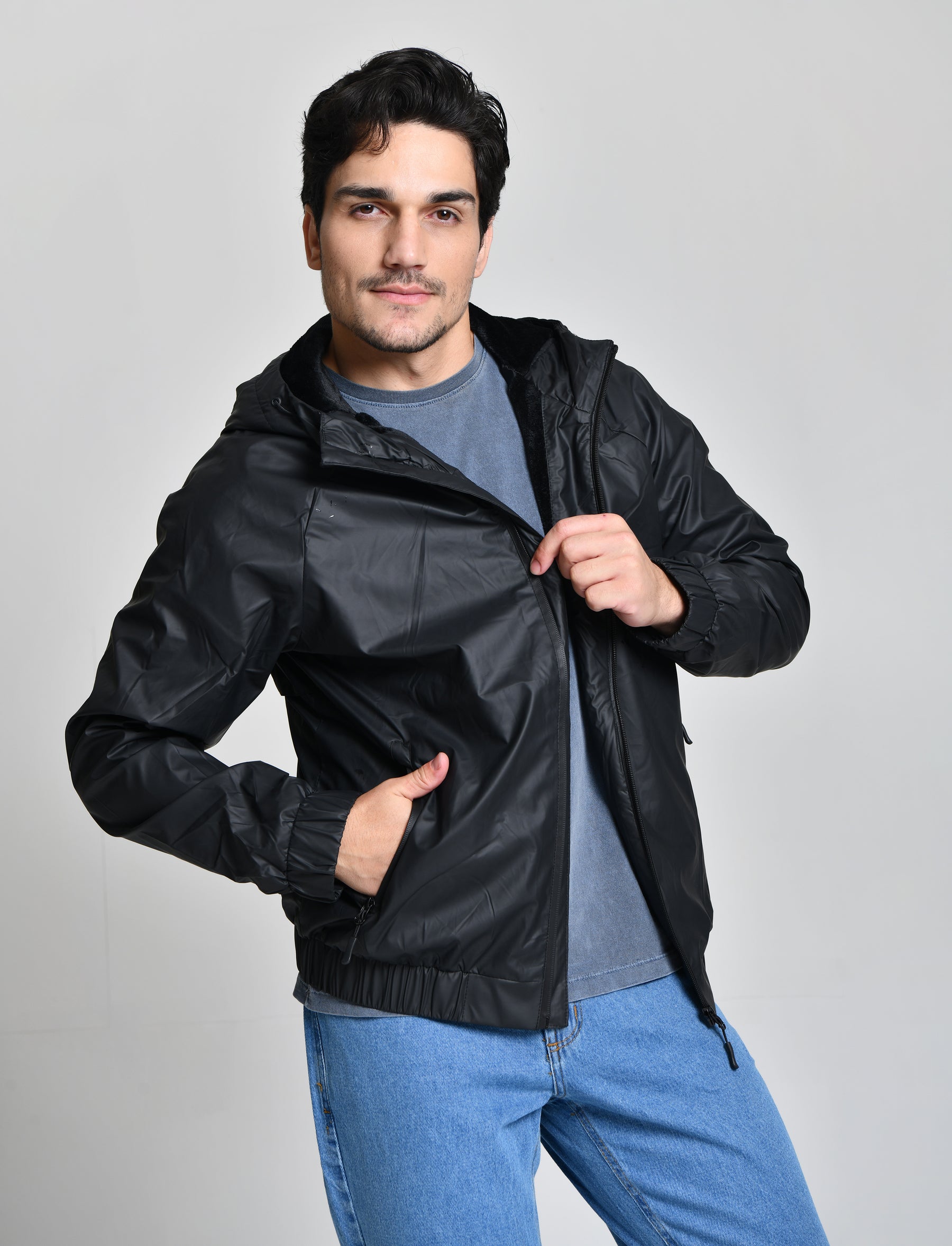 Jaqueta Corta Vento Aveludada cod 000432