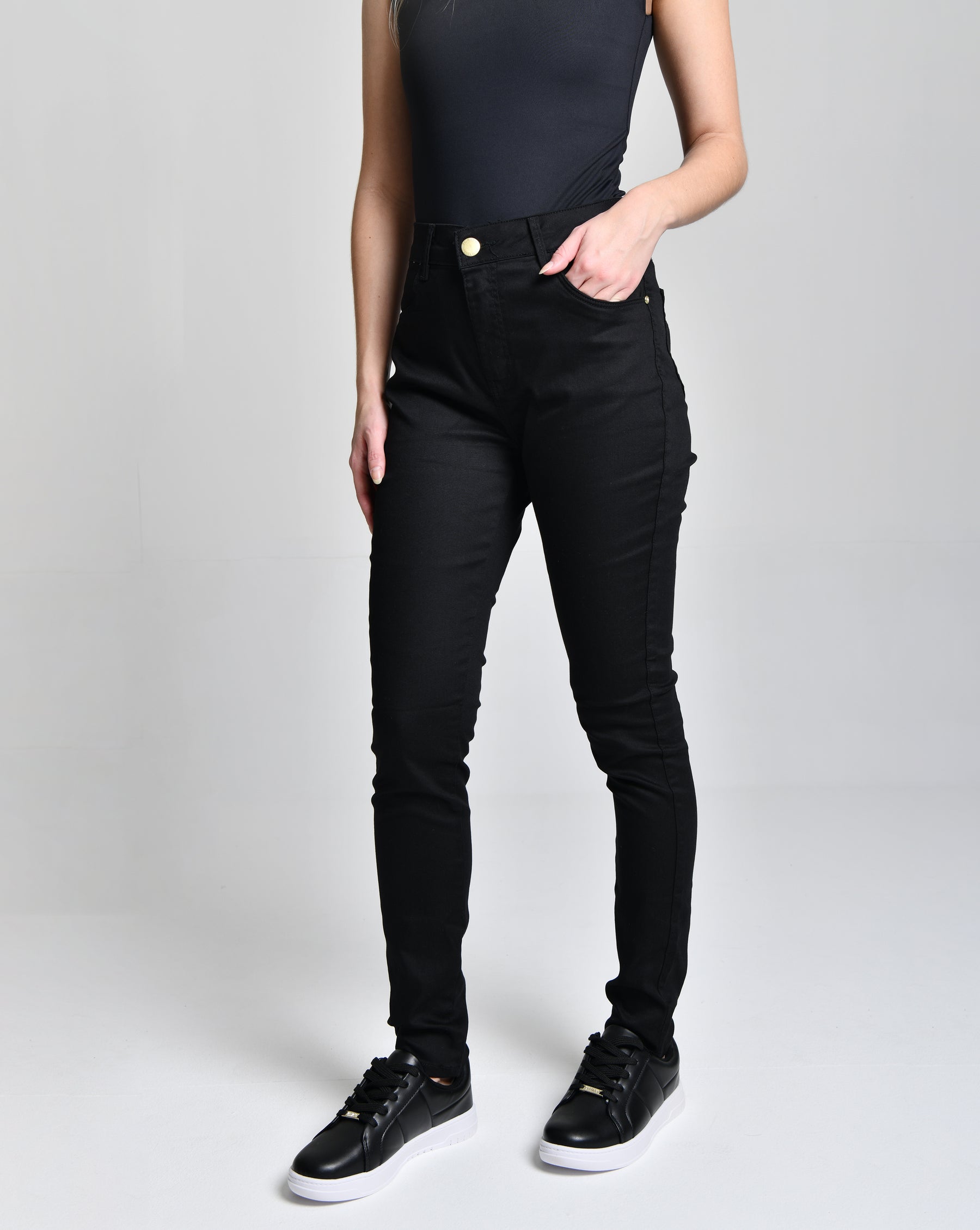Calça Fem Jeans SKIN preto 5183