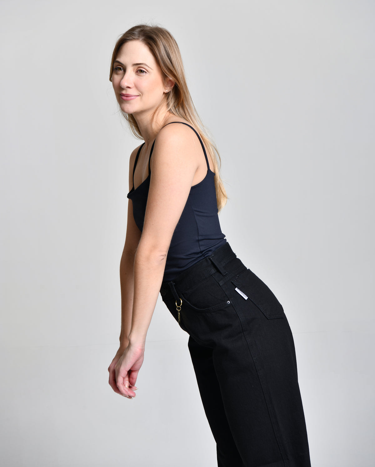 Calça Jeans Preta Boca Larga HiLL cod 000312