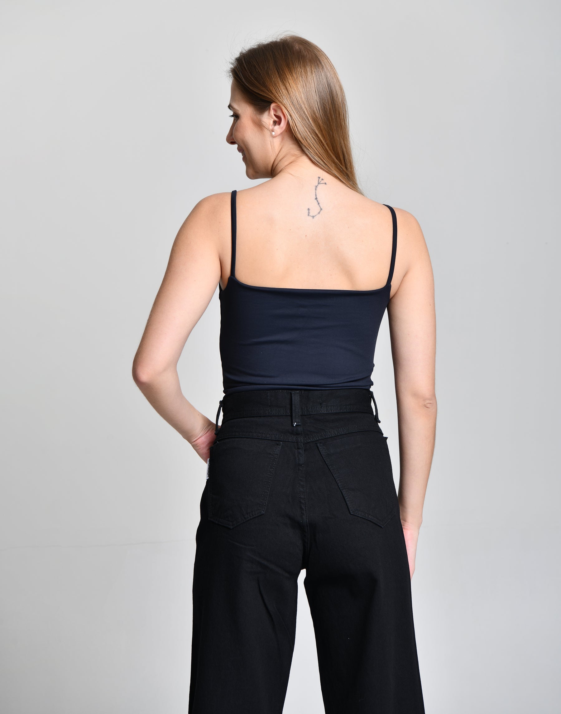 Calça Jeans Preta Boca Larga HiLL cod 000312