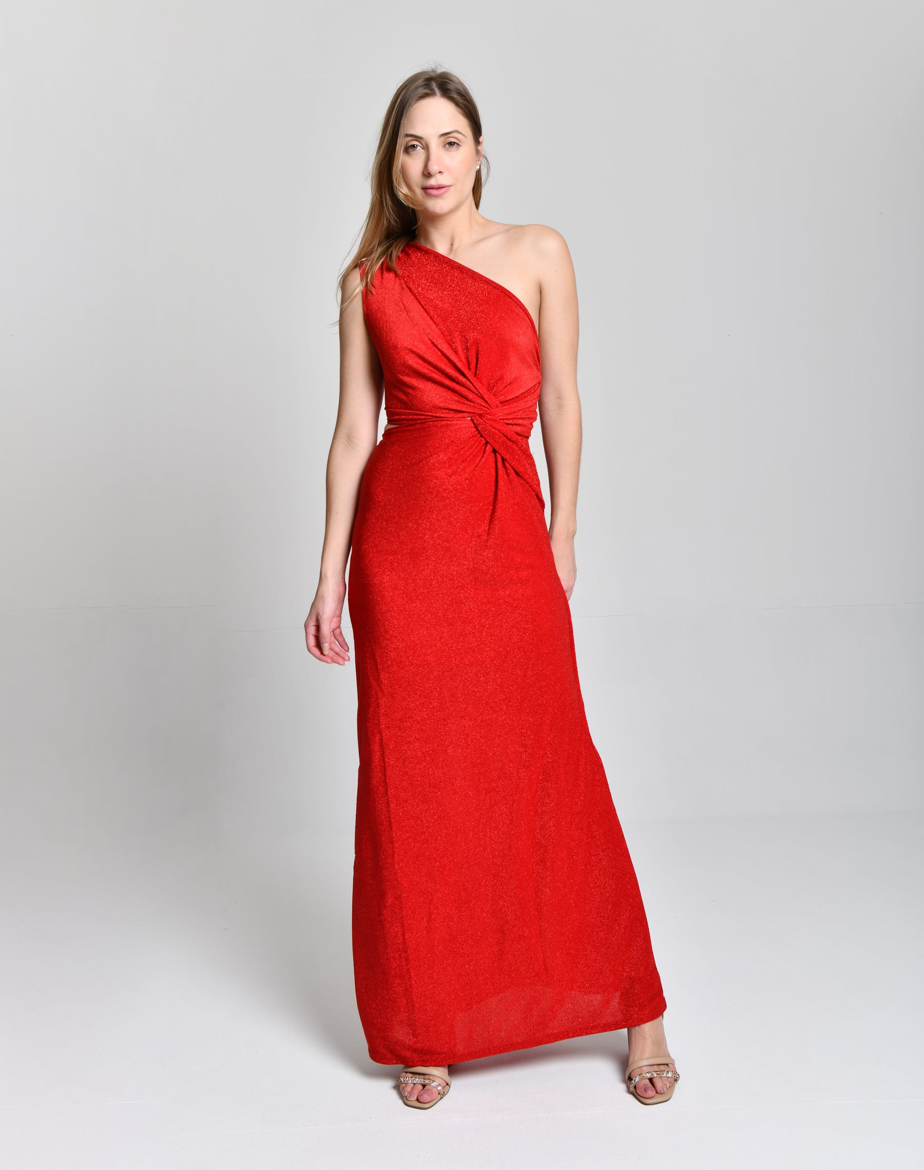 Vestido Vermelho Velvet Dinastia cod 000573