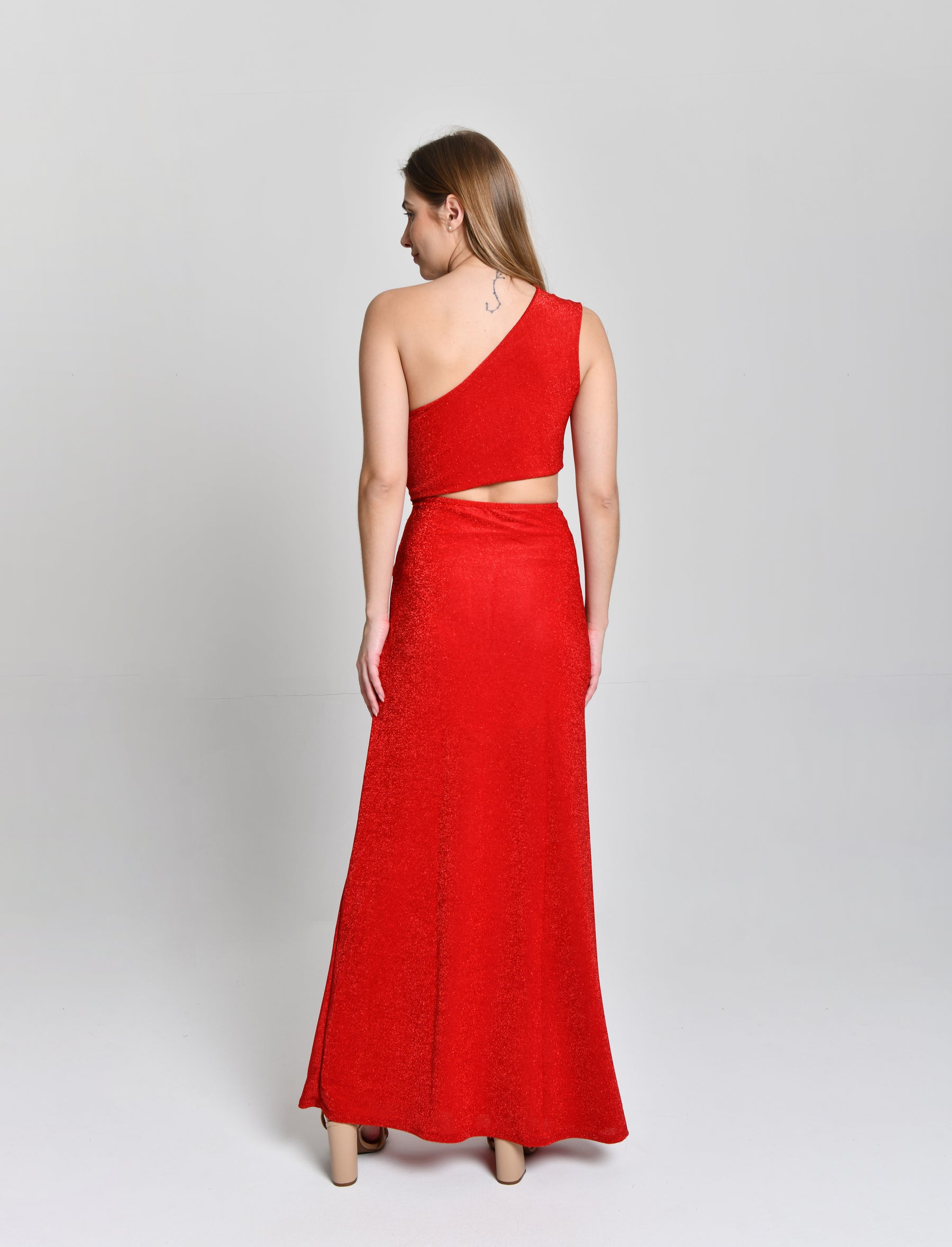 Vestido Vermelho Velvet Dinastia cod 000573