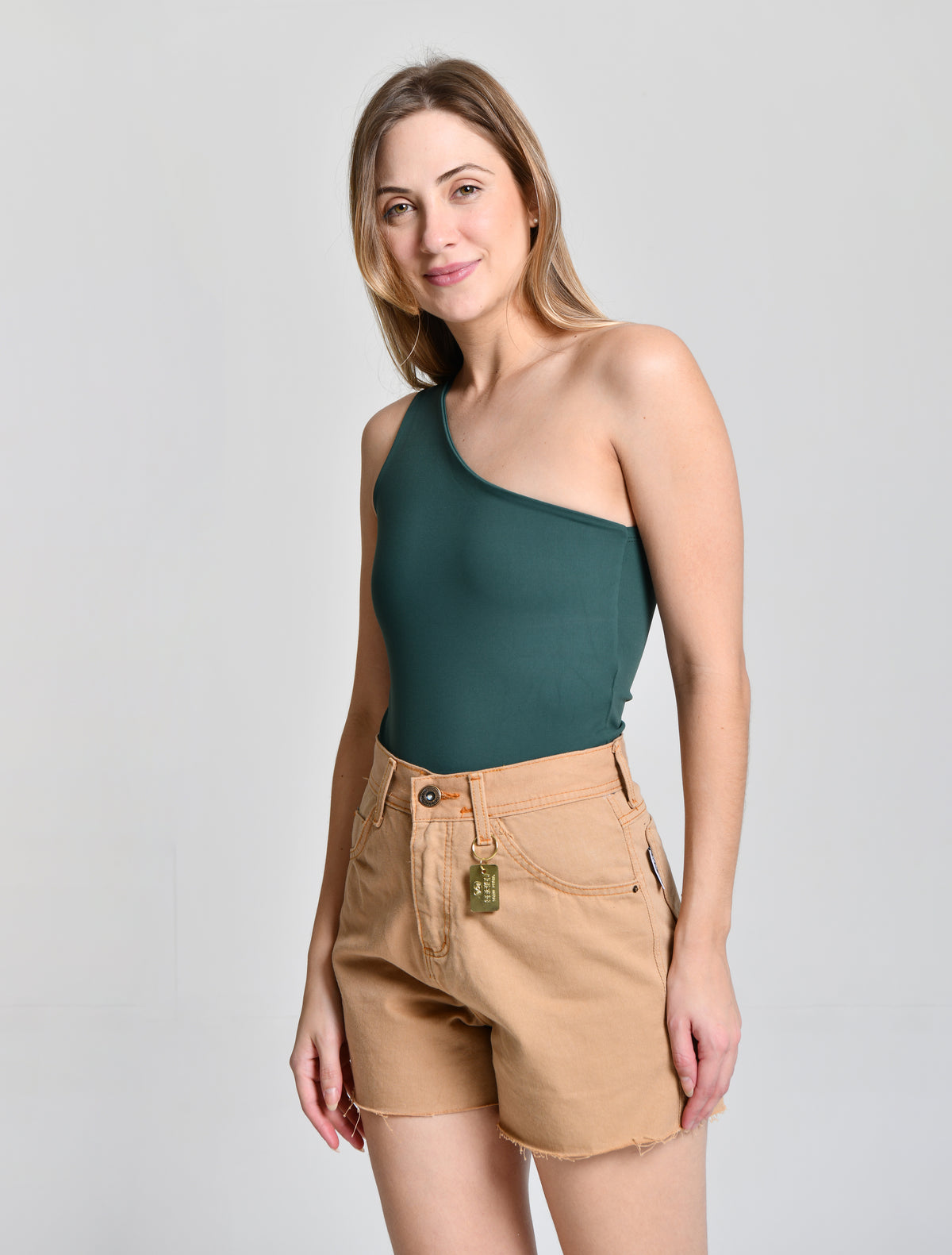 Short Fem Burguês Linha Mom Nude cod 000337