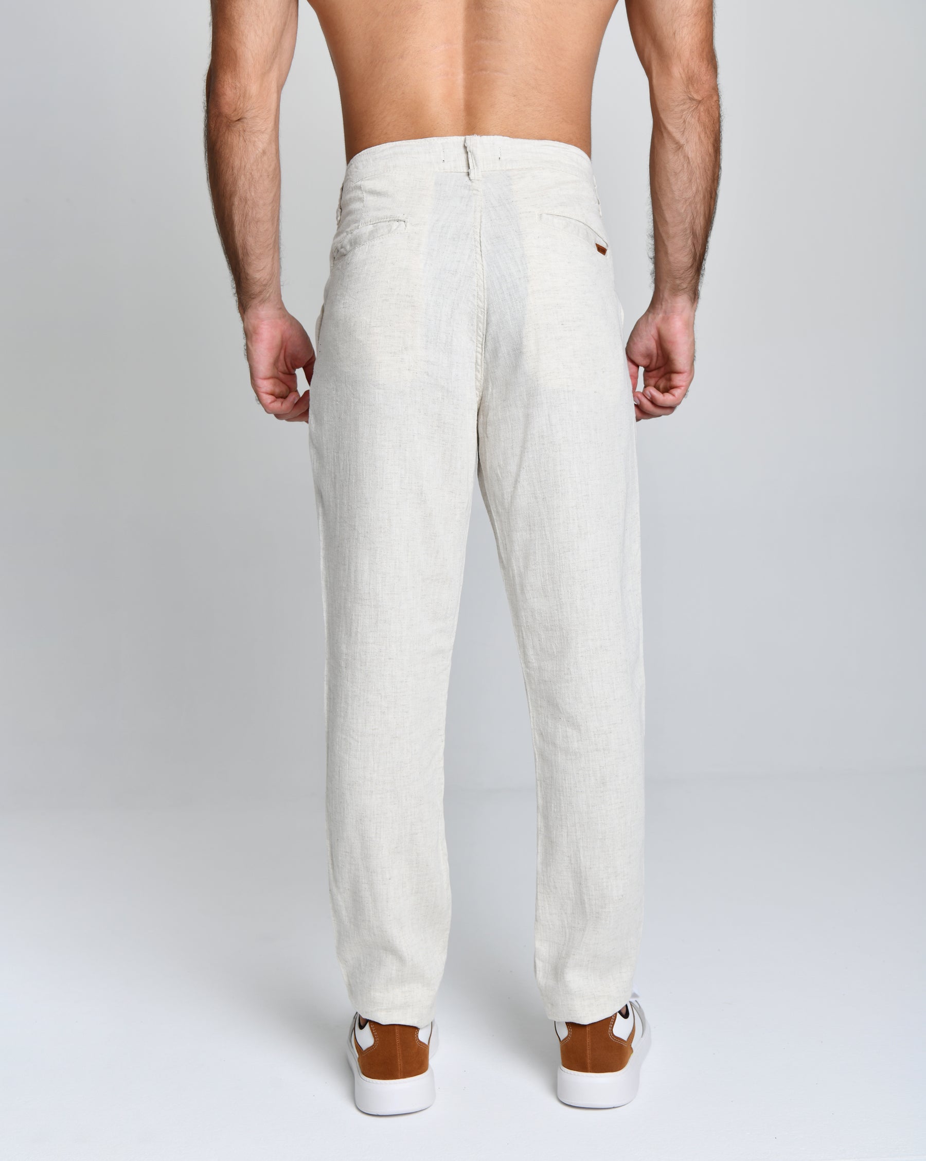 Calça Linho Areia Alto Padrão cod 000109