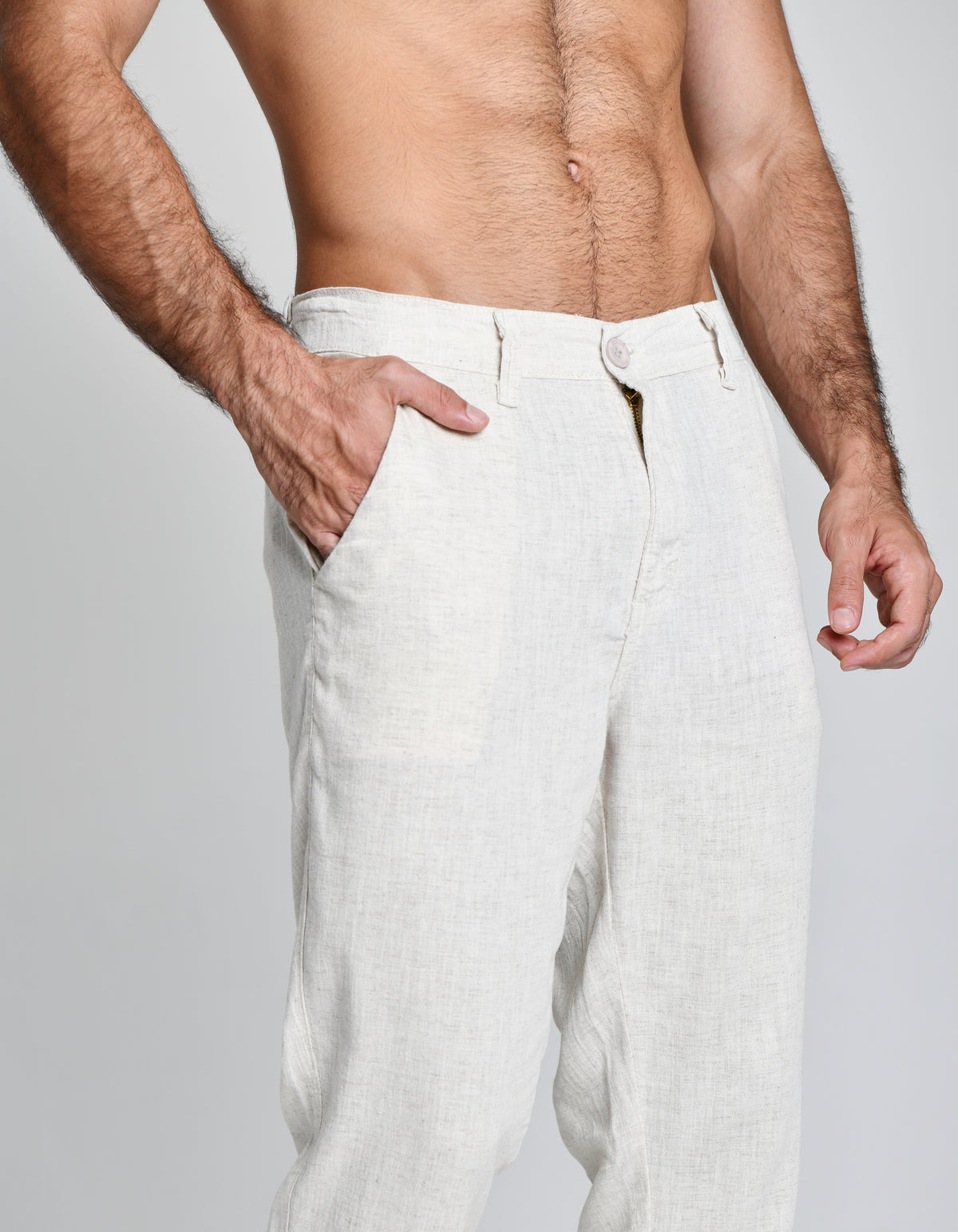 Calça Linho Areia Alto Padrão cod 000109