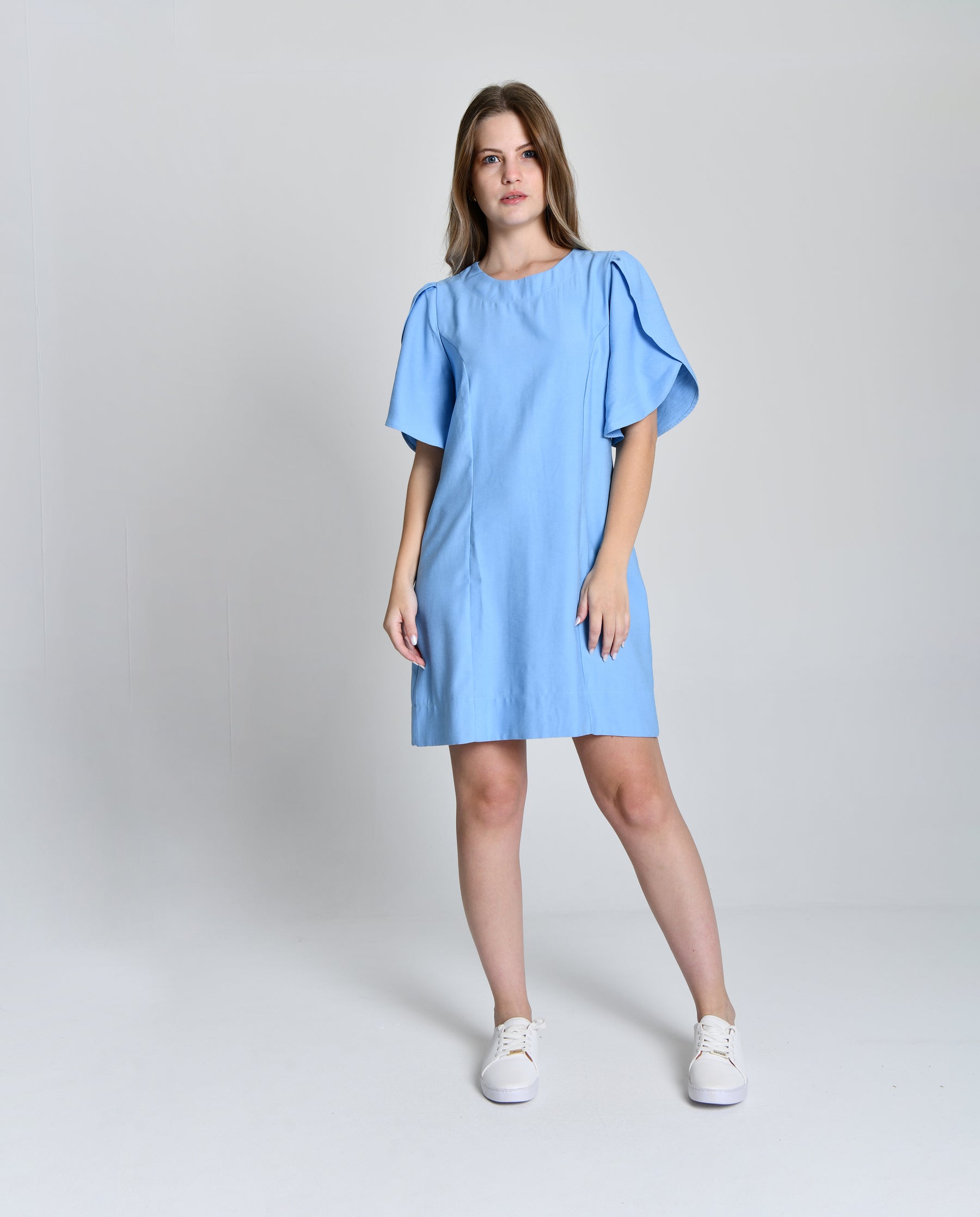 Vestido Alfaiataria Manga Tulipa 6001023