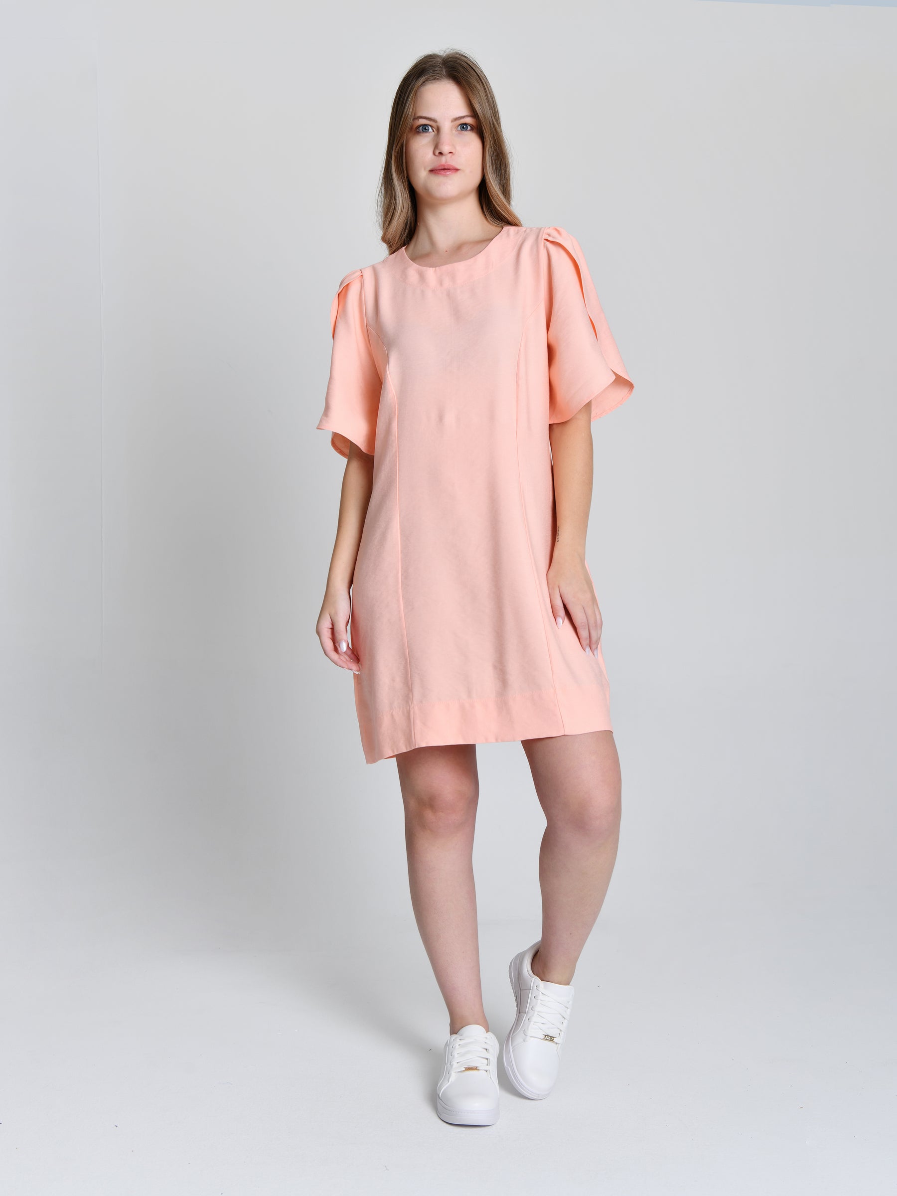 Vestido Alfaiataria Manga Tulipa 6001023