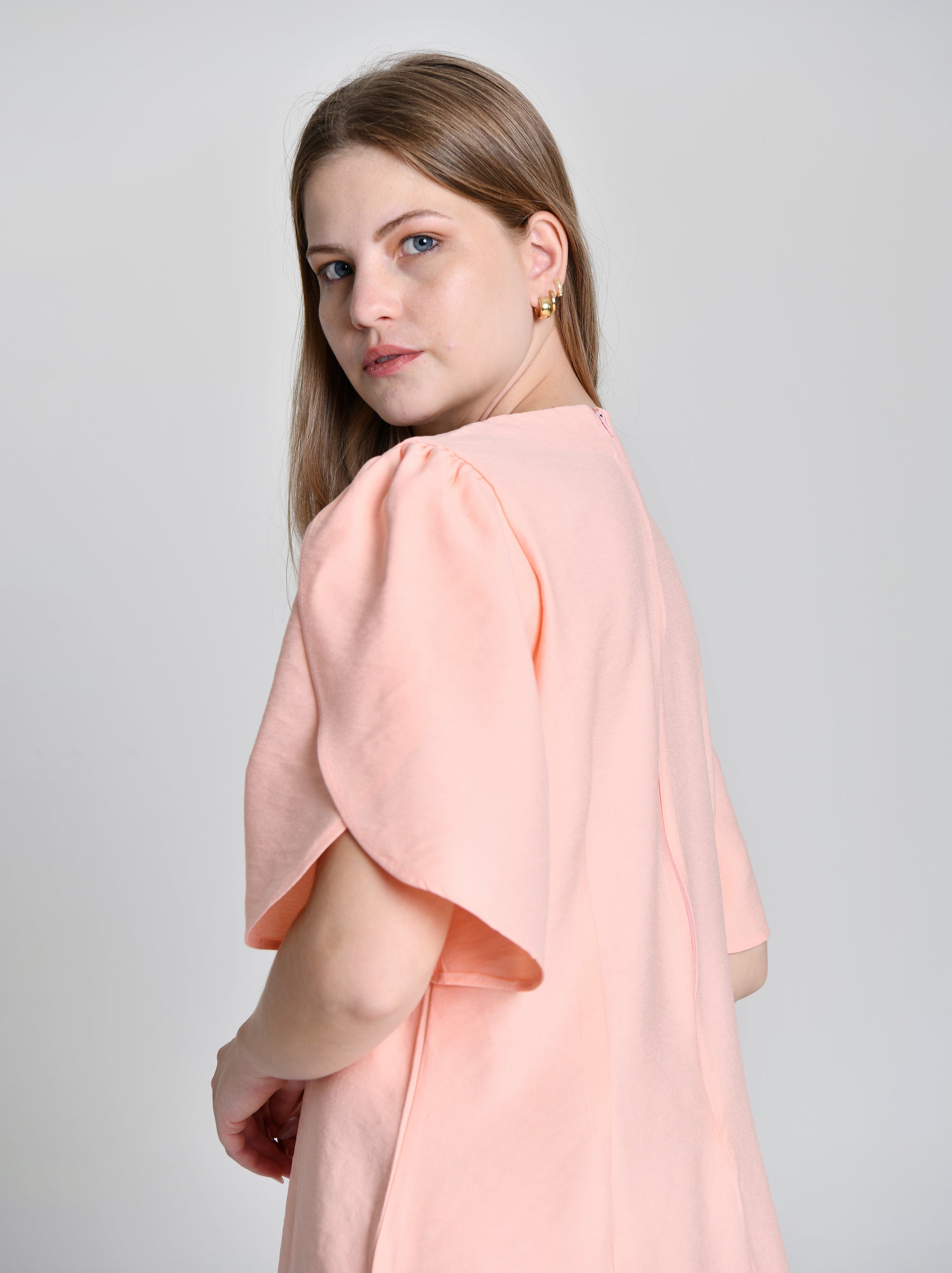 Vestido Alfaiataria Manga Tulipa 6001023