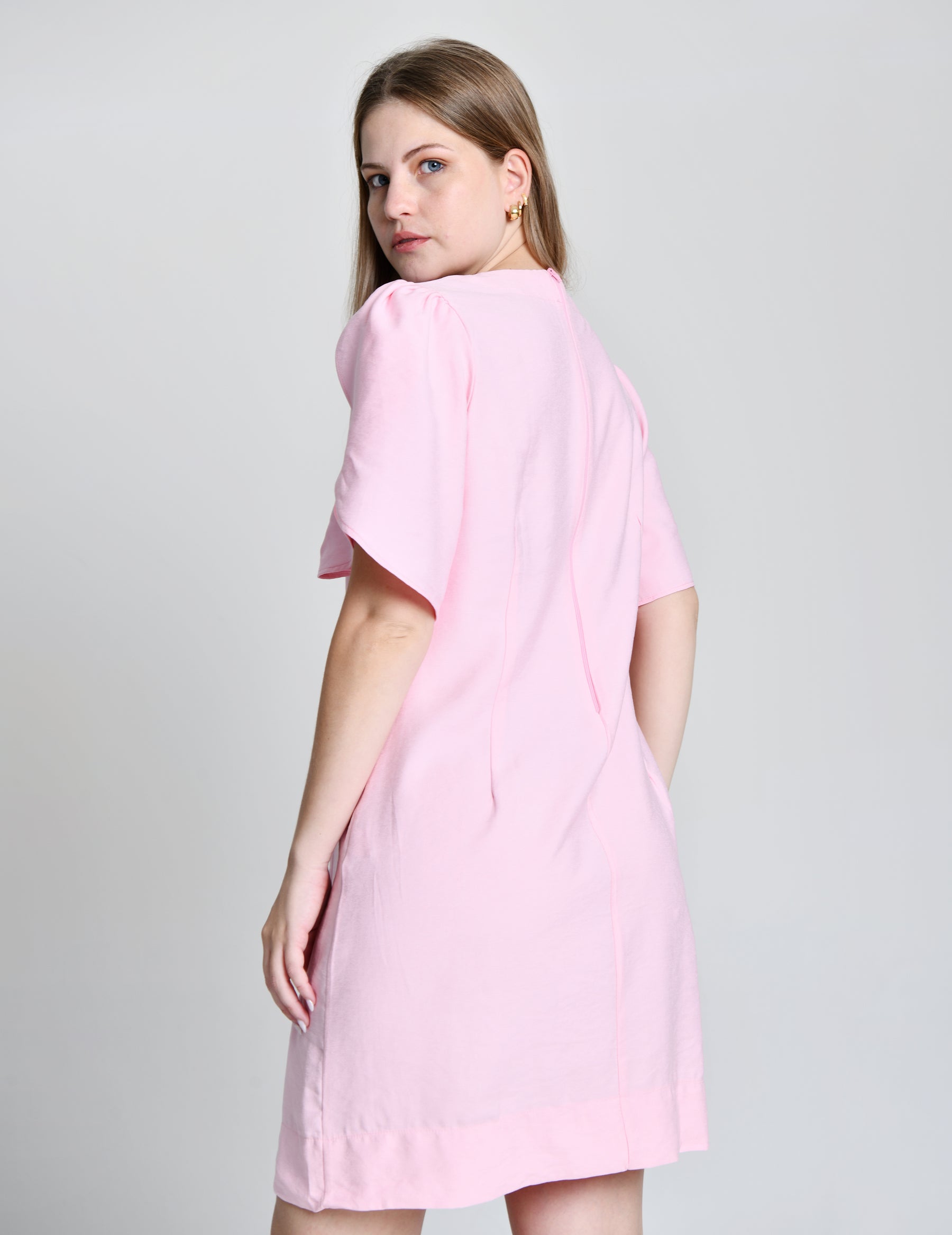 Vestido Alfaiataria Manga Tulipa 6001023