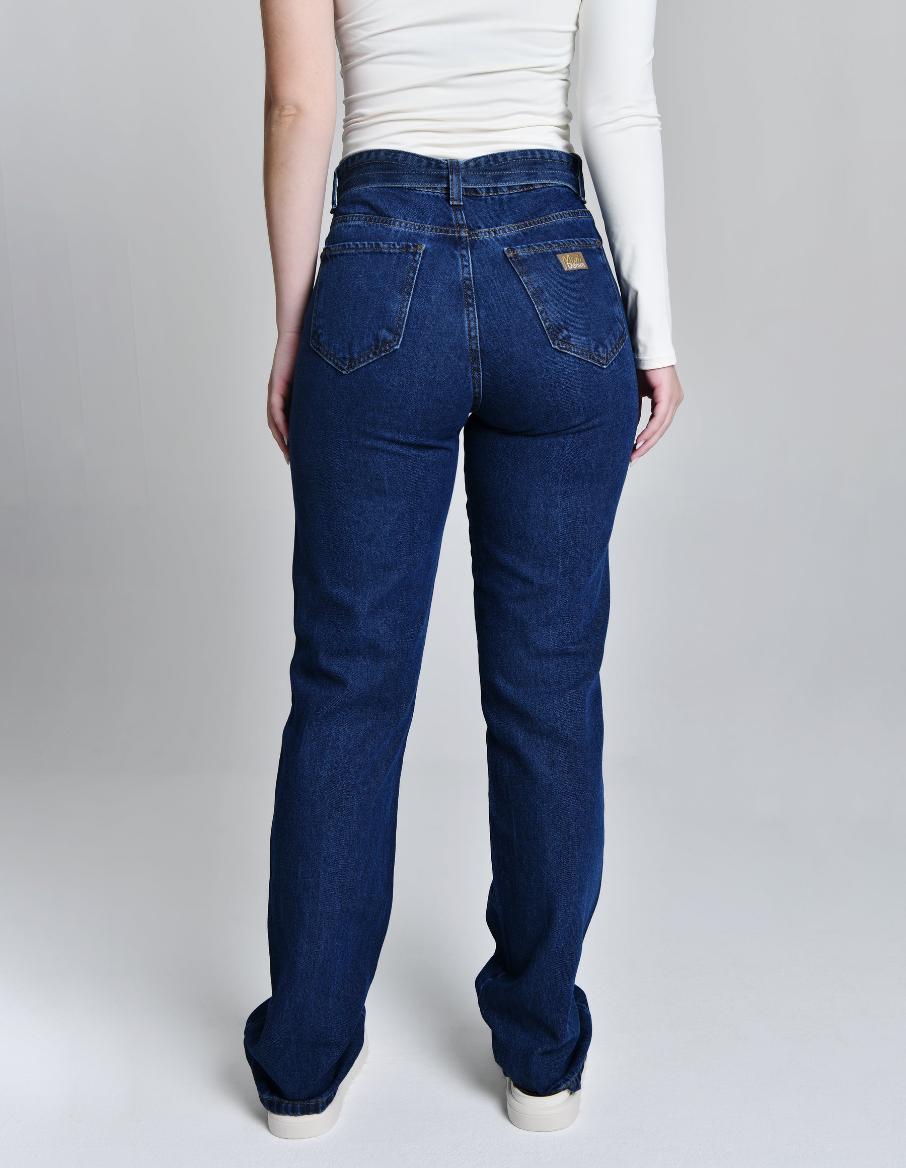 Calça Reta Dark Blue